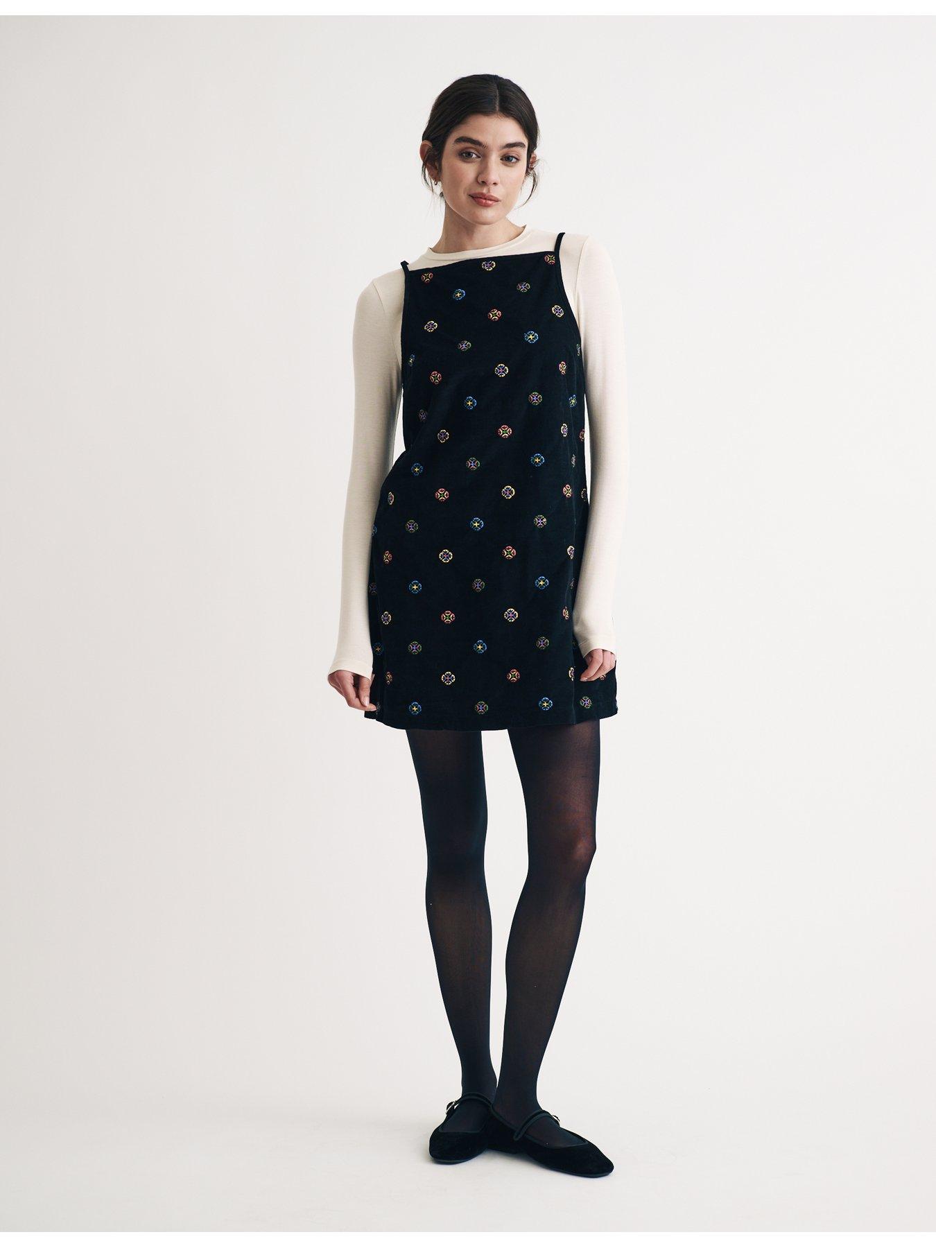 nobodys-child-embroidered-cord-mini-dress-blackback