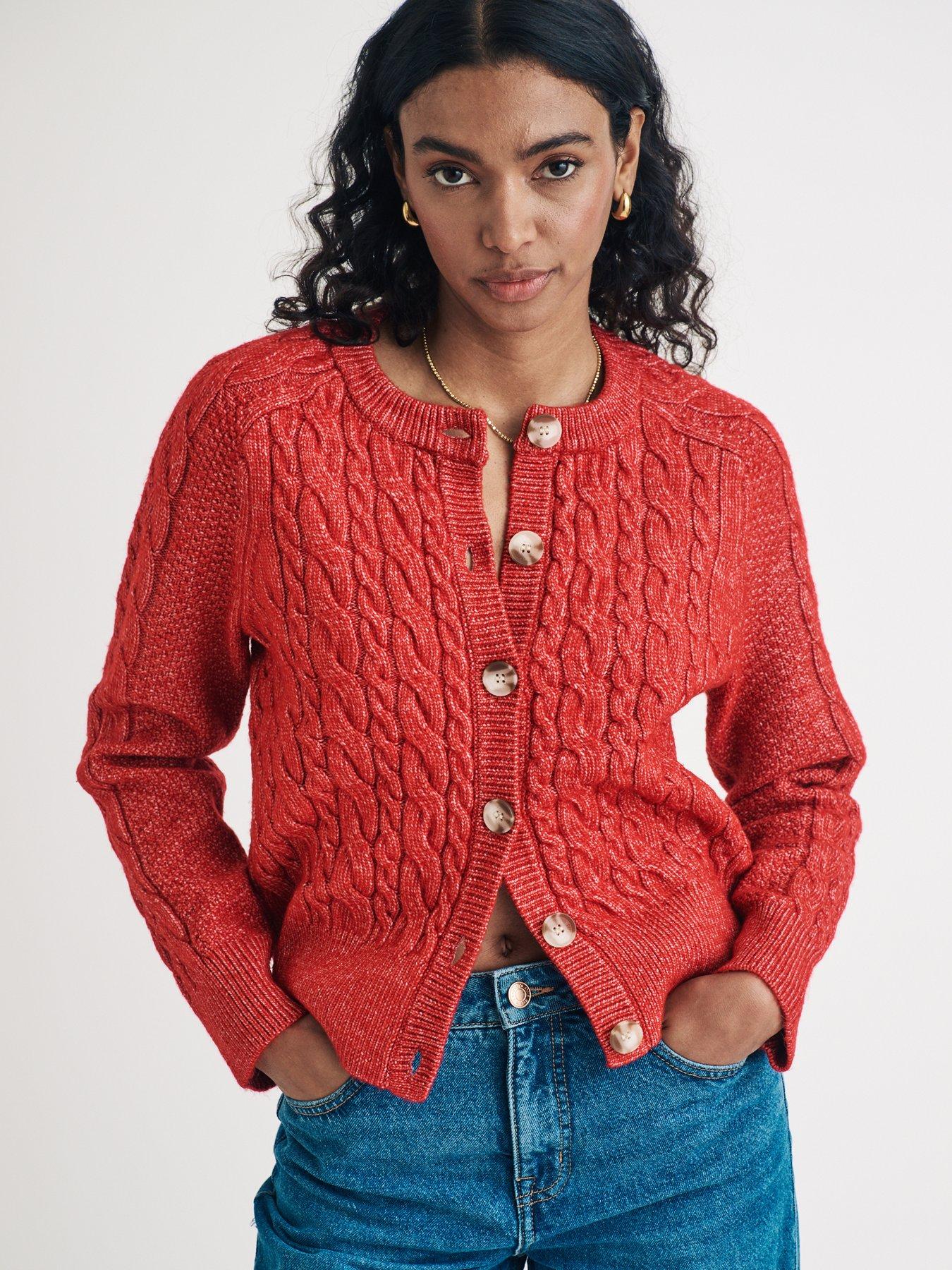 nobodys-child-crew-neck-chunky-cable-knit-cardigan-red