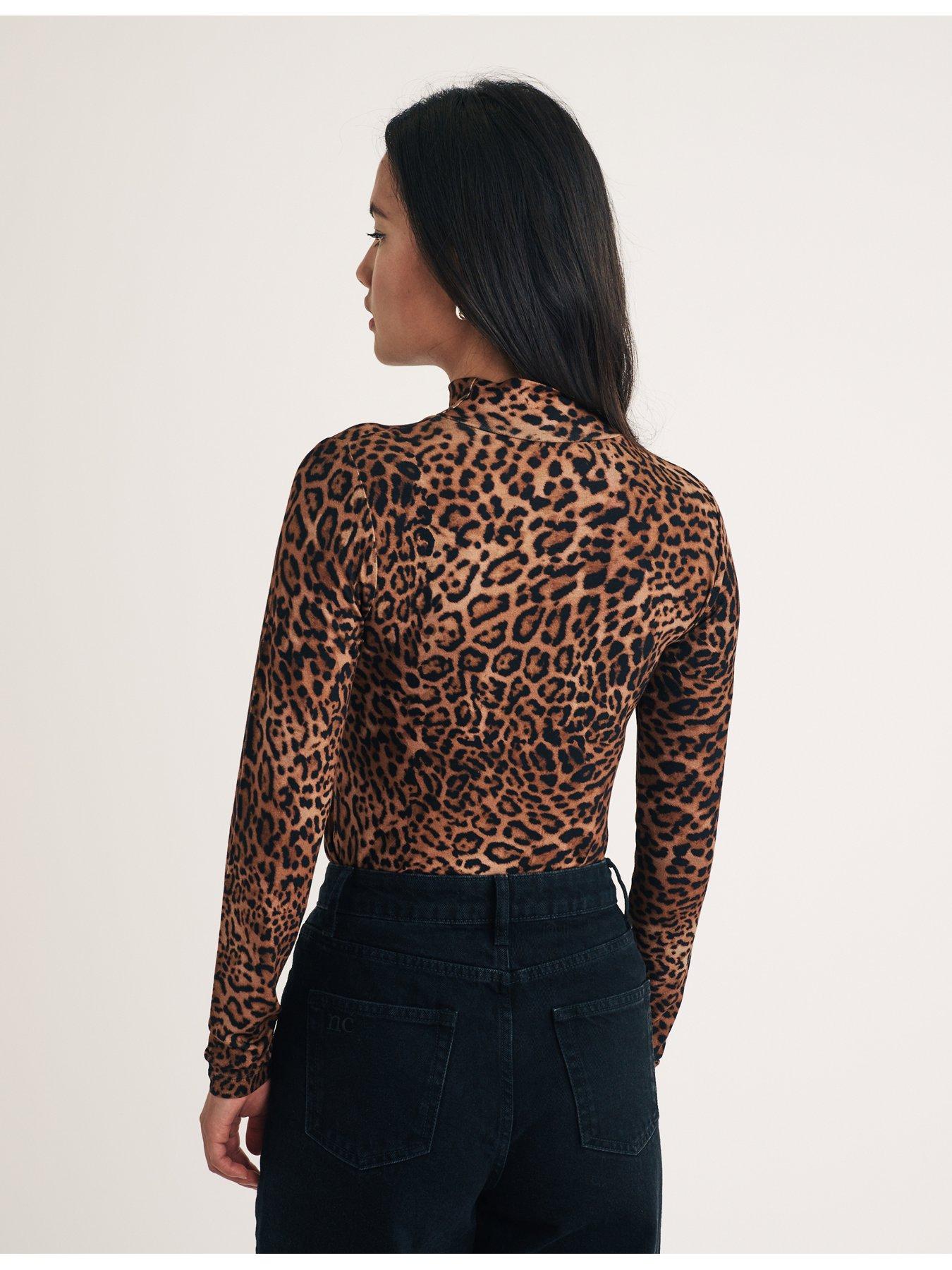 nobodys-child-leopard-print-long-sleeve-high-neck-top-multistillFront