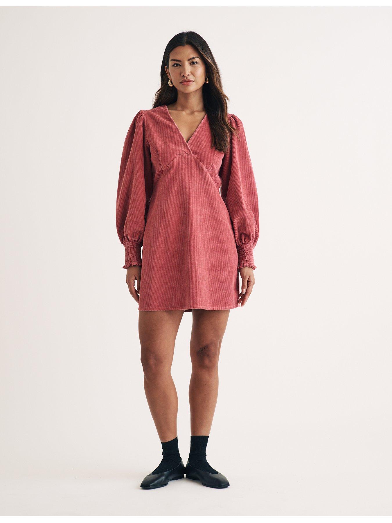 nobodys-child-rigga-mini-dress-pinkback