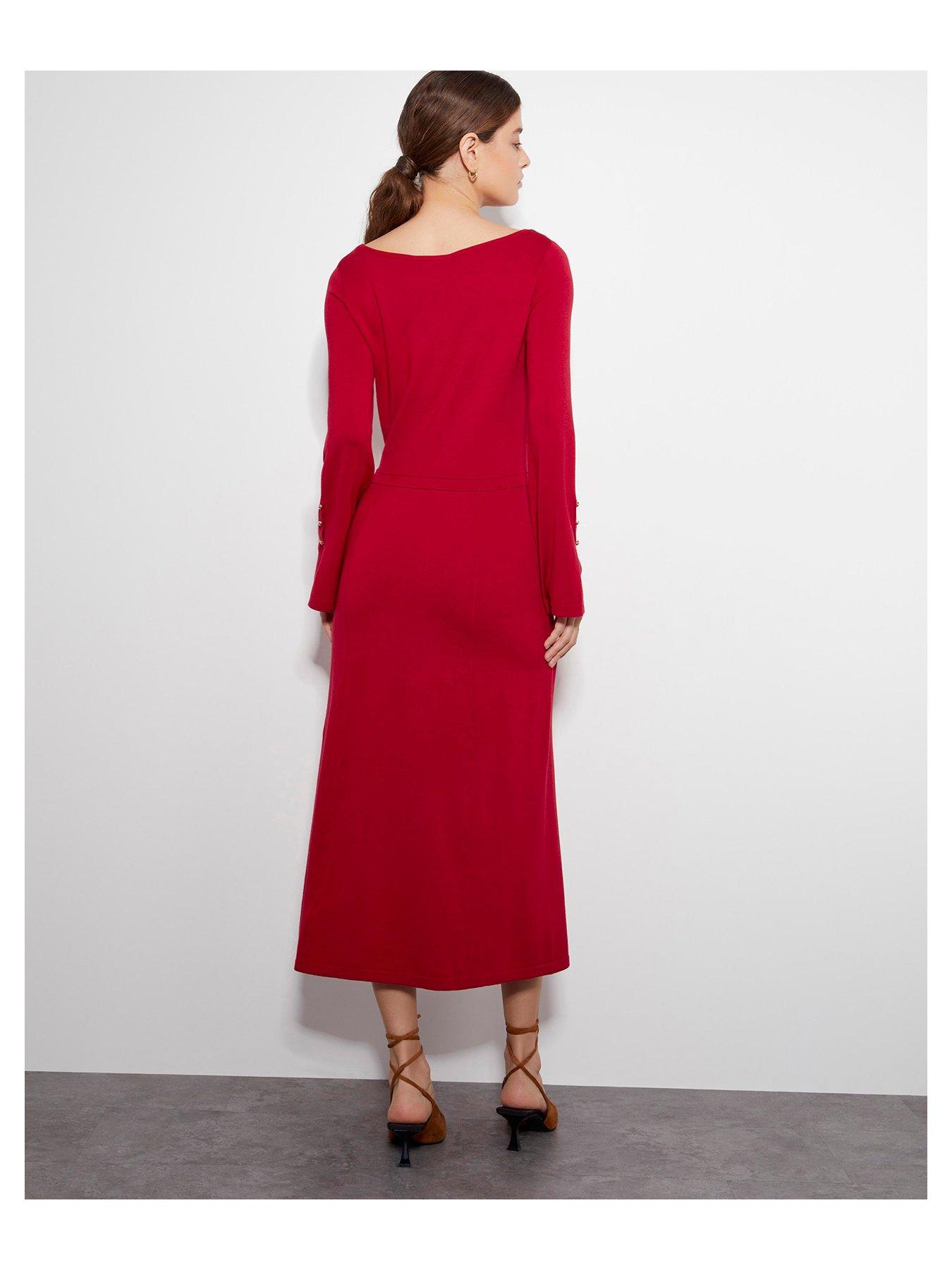 monsoon-sal-slash-knit-dress-redstillFront