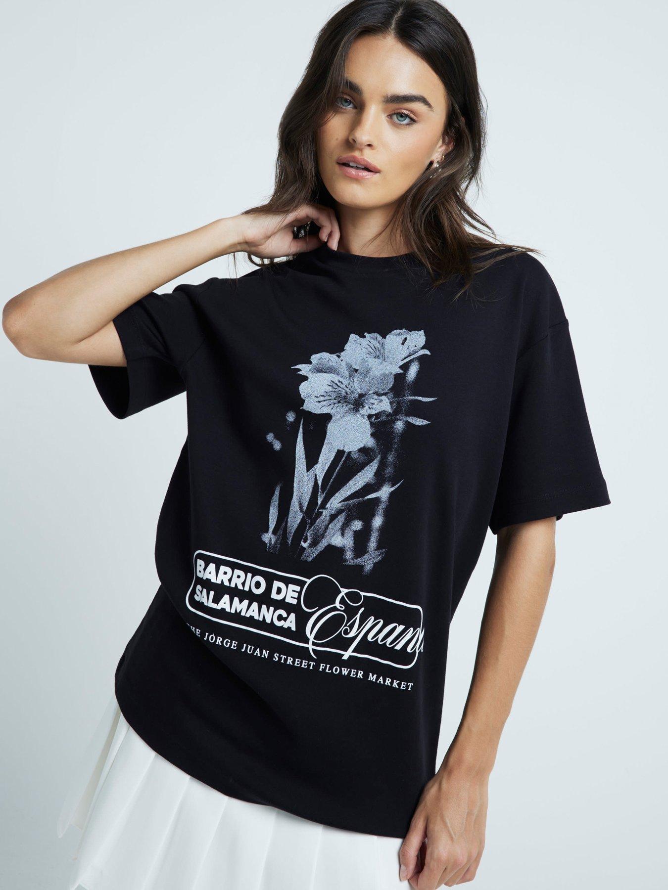 river-island-floral-slogan-boyfriend-tee-blackfront