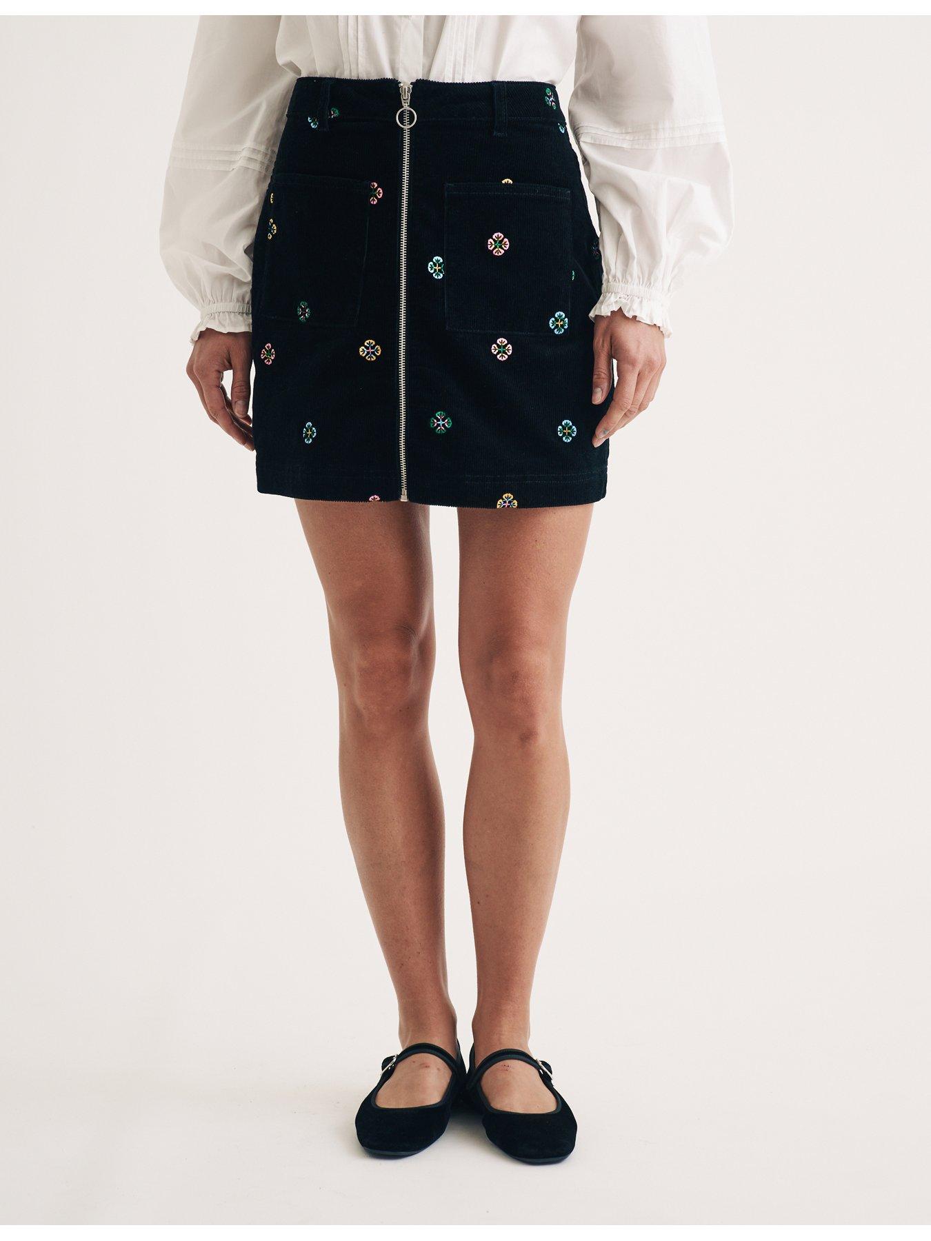 nobodys-child-embroidered-cord-mini-skirt-blackdetail