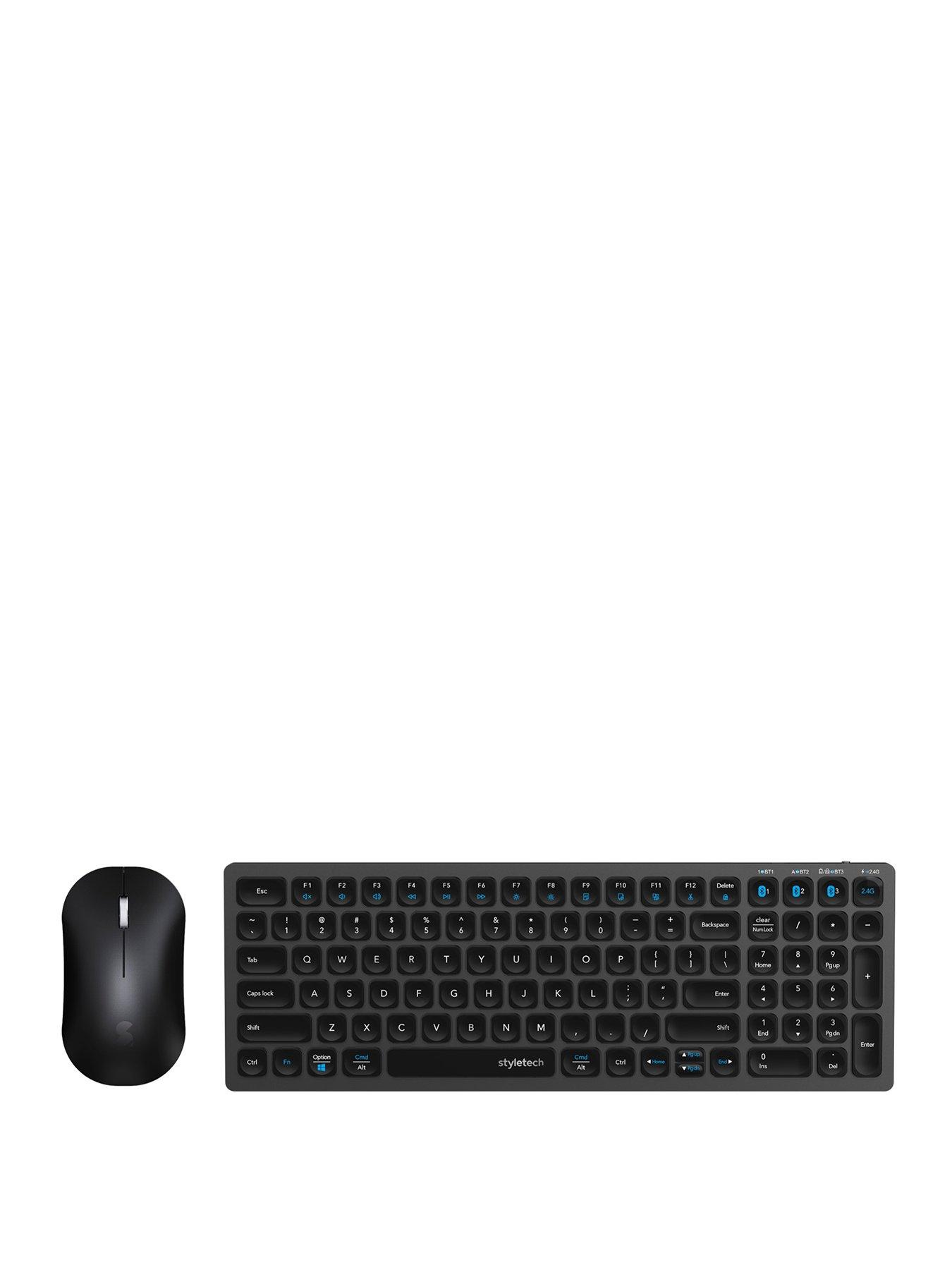 undefined Styletech MK650 Multi-Mode Wireless Mouse  &  Keyboard - Black