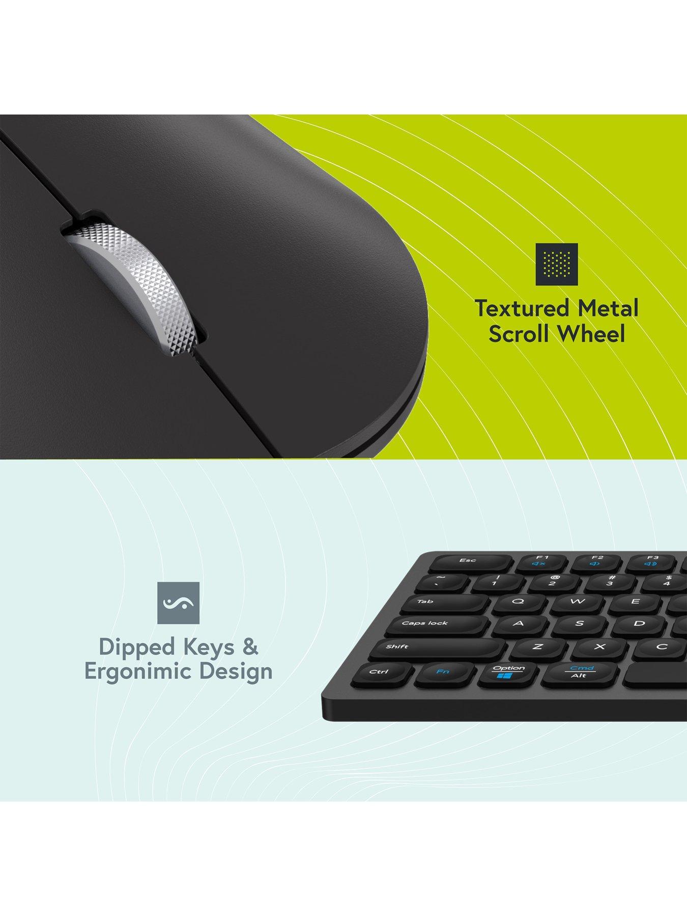 Image 7 of 7 of Styletech Styletech MK650 Multi-Mode Wireless Mouse &amp; Keyboard - Black