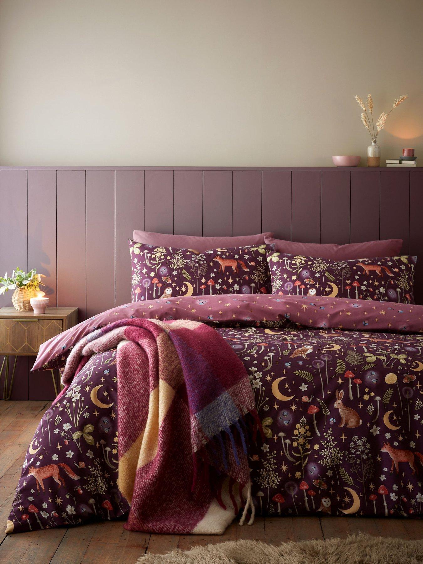 catherine-lansfield-enchanted-twilight-duvet-cover-set-plum