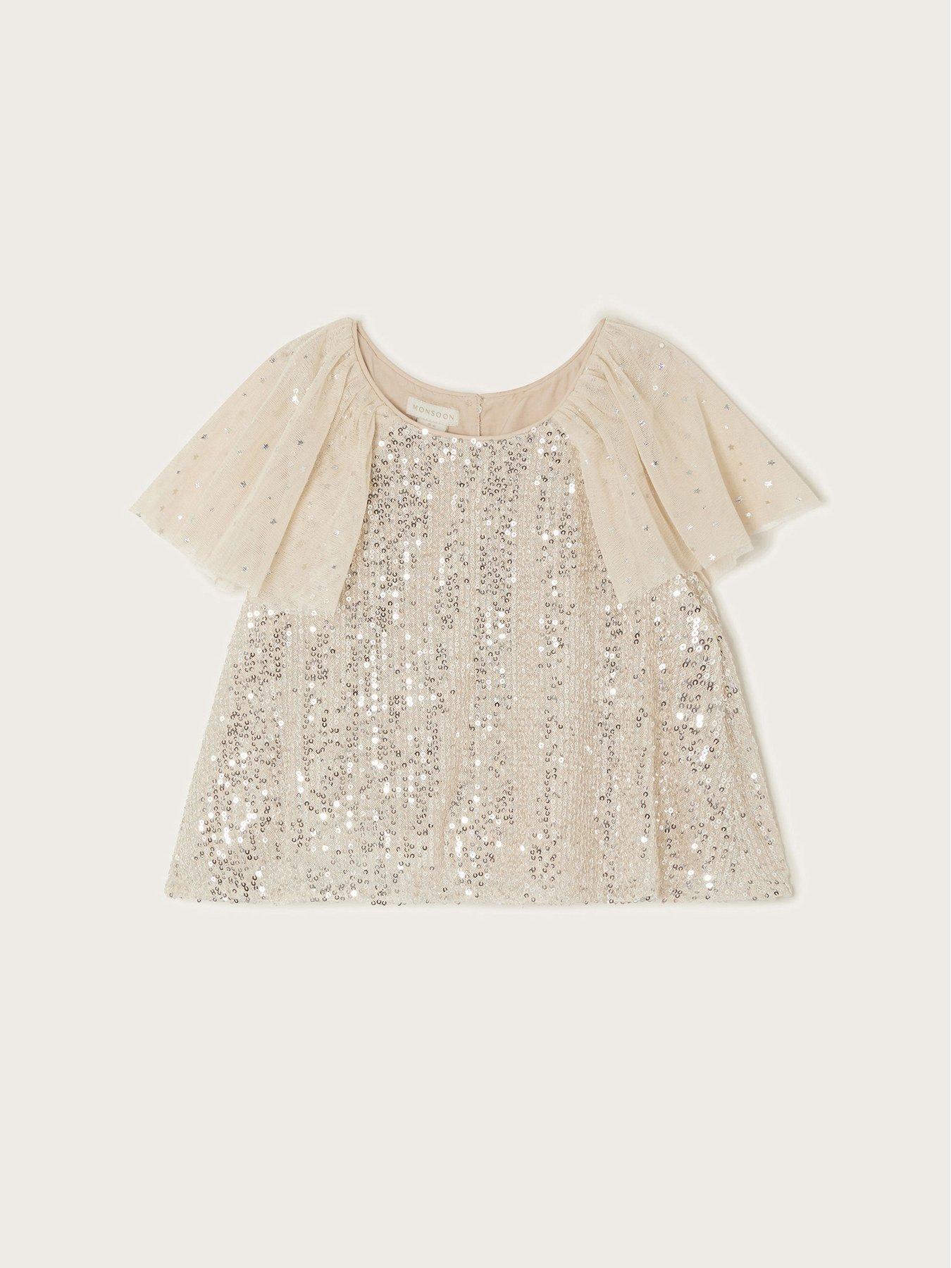 monsoon-girls-adele-flutter-sleeve-sequin-top-champagnestillFront