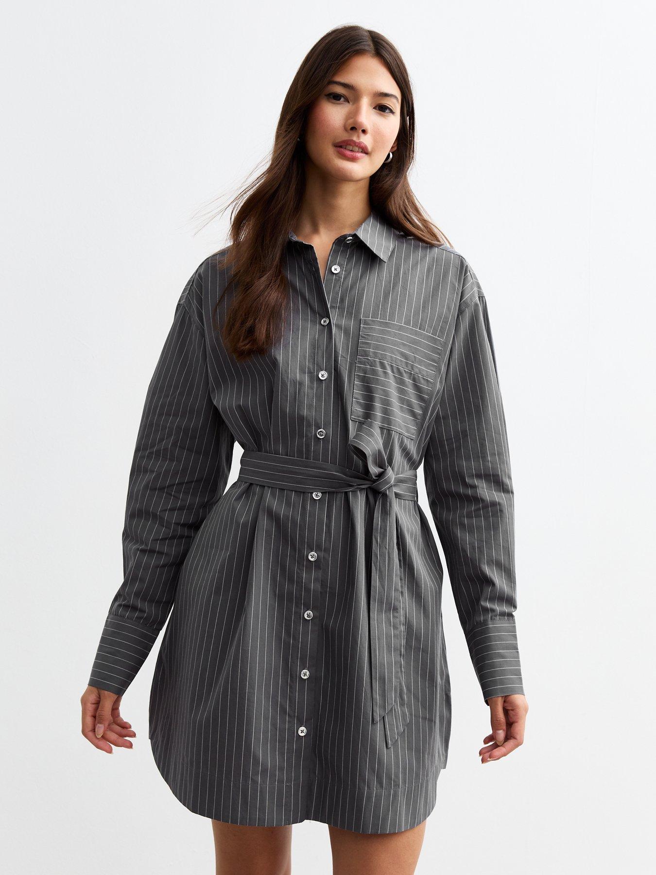 new-look-pinstripe-poplin-mini-shirt-dress-greyprint