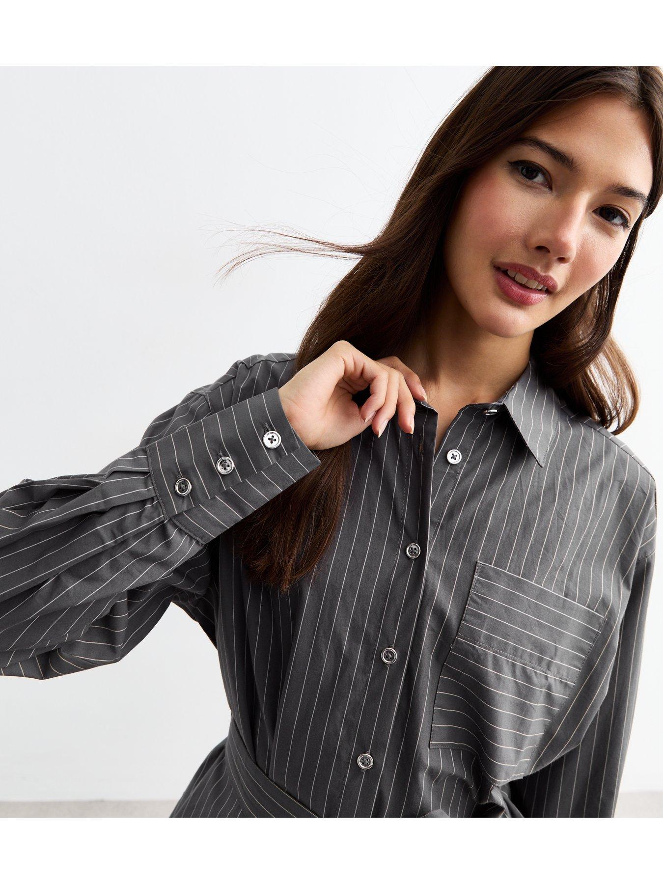 new-look-pinstripe-poplin-mini-shirt-dress-greyprintoutfit