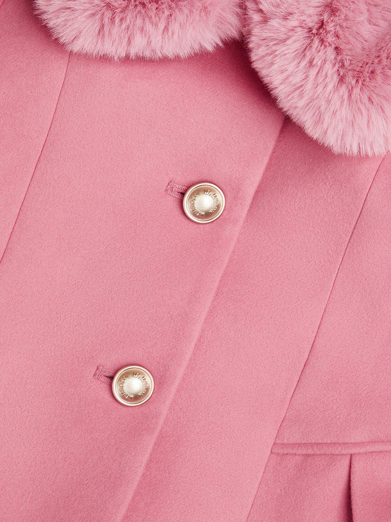 monsoon-girls-hooded-collar-coat-pinkdetail