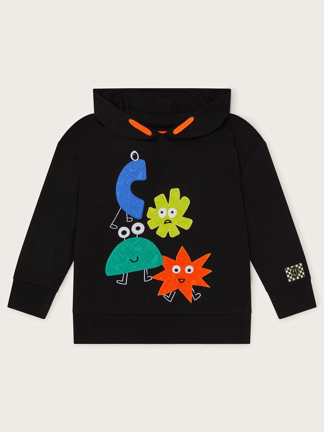 Image 1 of 3 of Monsoon Boys Shapes Hoodie - Black