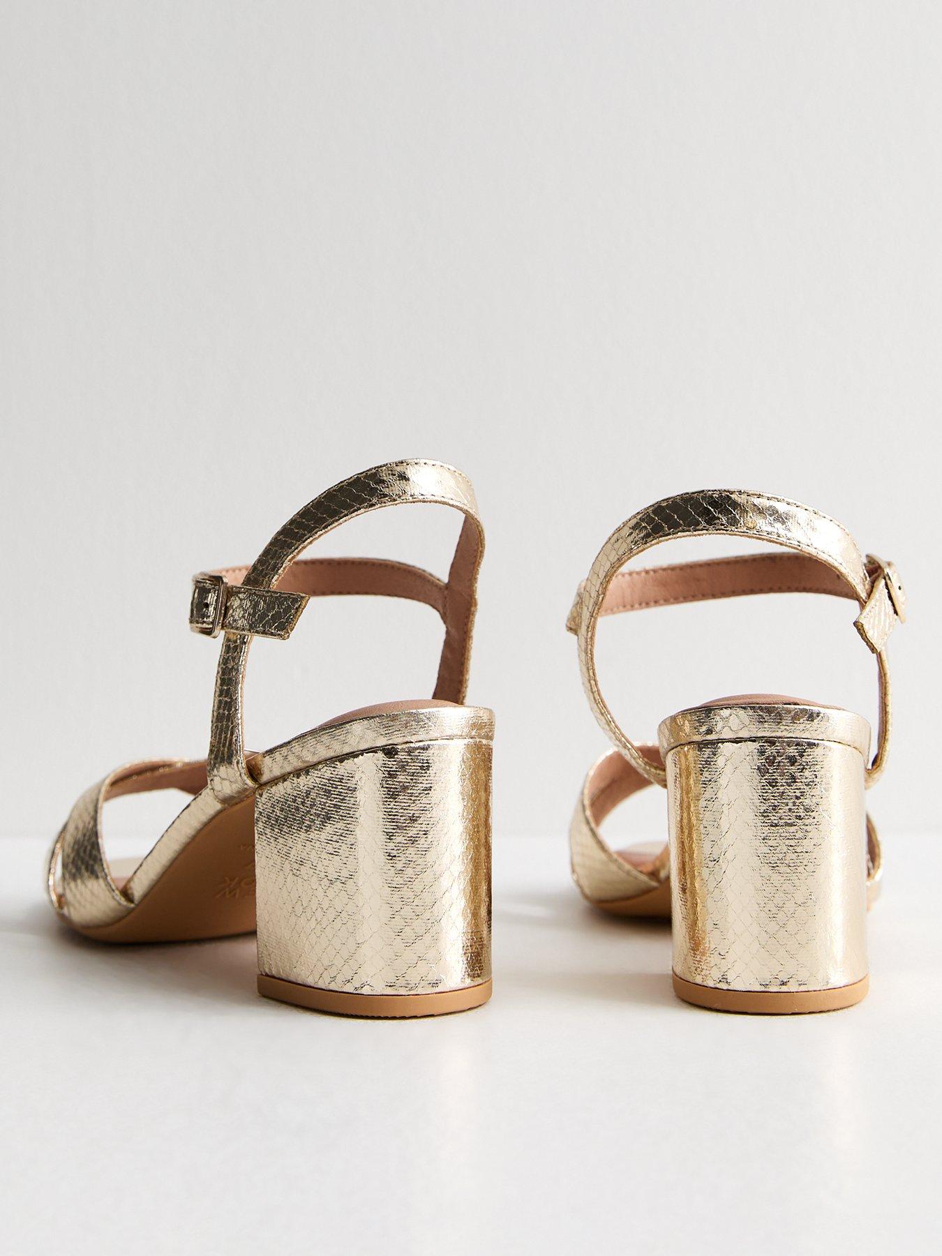 new-look-wide-fit-snake-effect-block-heel-sandals-goldback