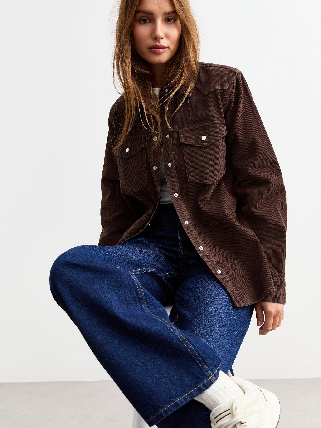 new-look-buttoned-corduroy-overshirt-brown