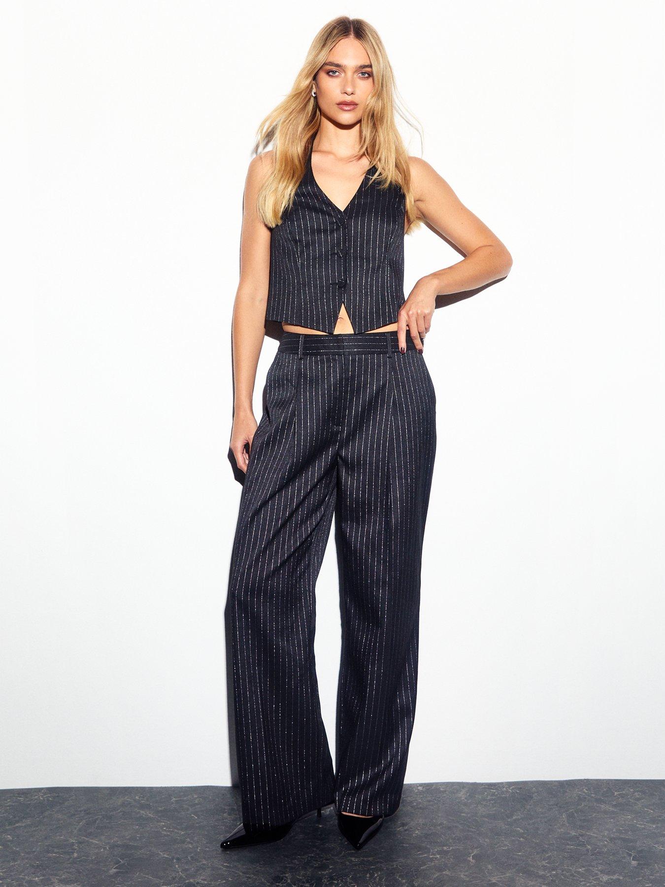 new-look-black-glitter-pinstripe-low-back-waistcoatback