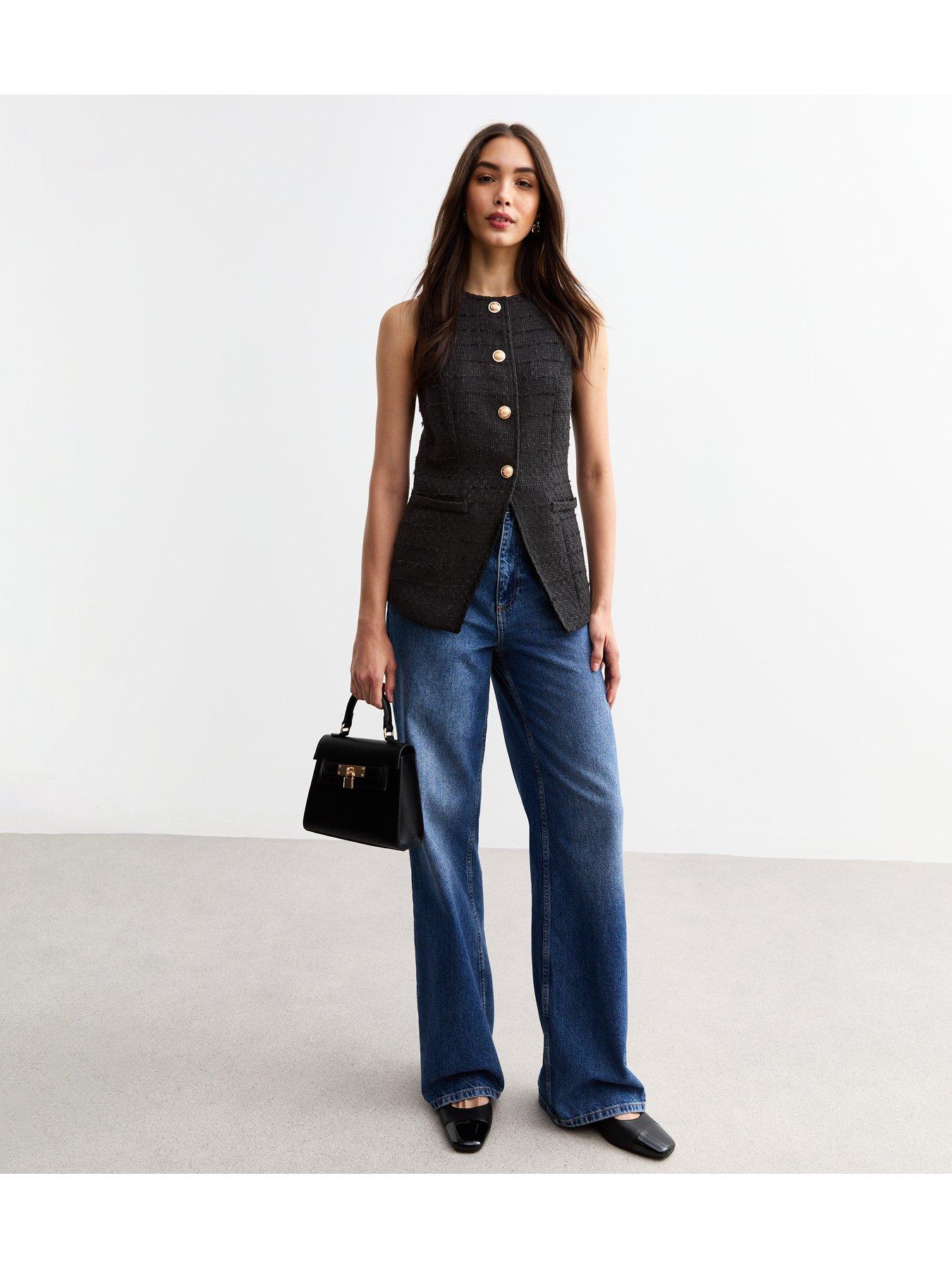 new-look-button-up-boucleacute-waistcoat-blackback