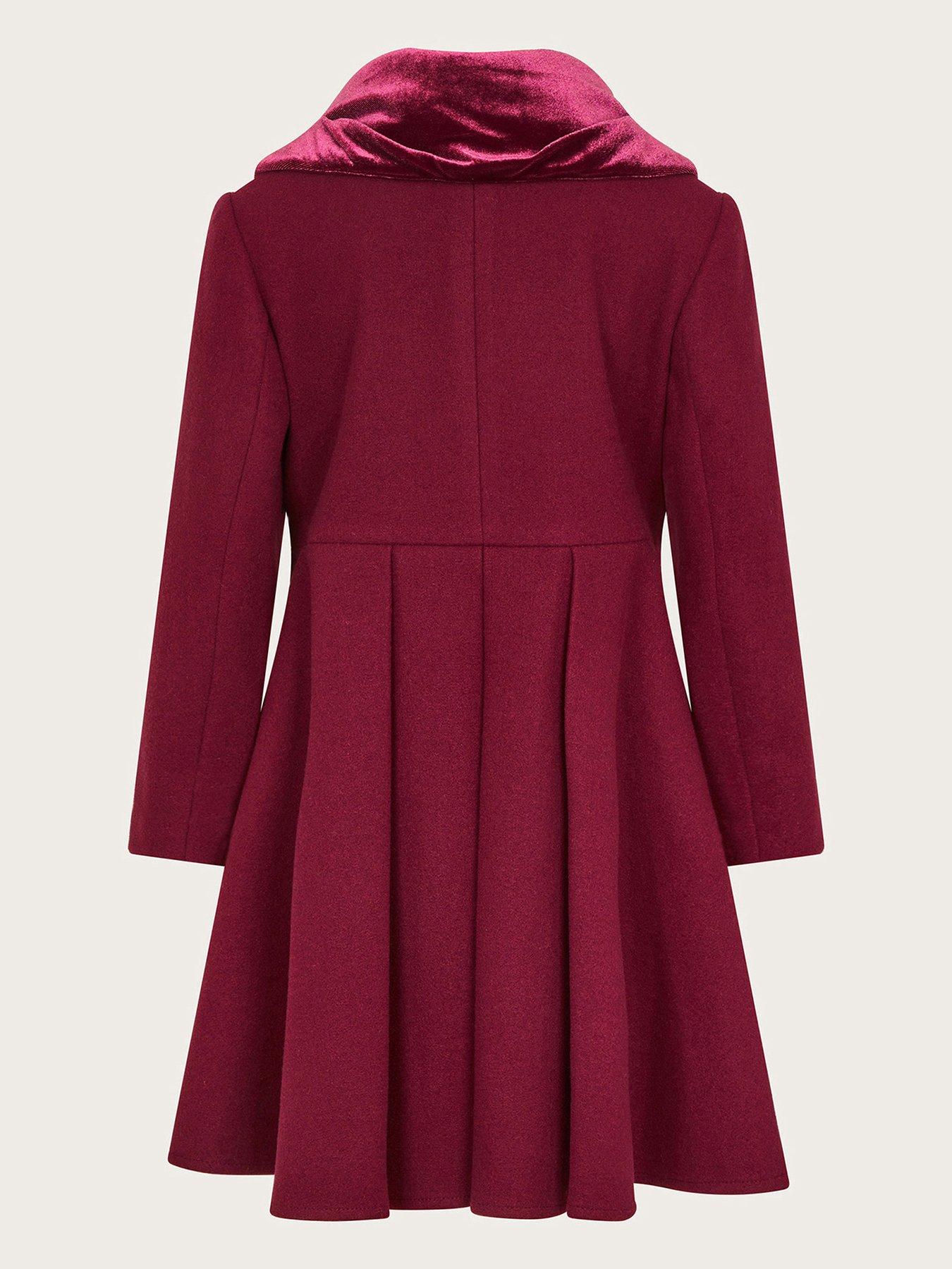 monsoon-girls-velvet-shawl-collar-coat-burgundyback