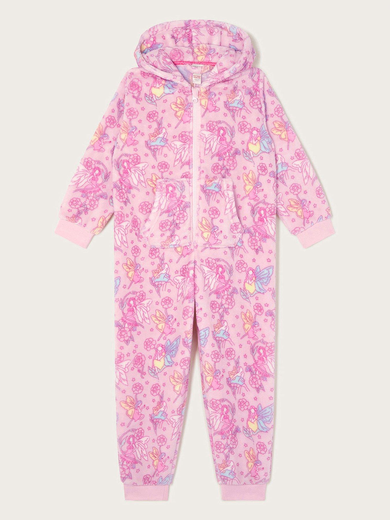 monsoon-girls-fairy-print-fleece-all-in-one-pink