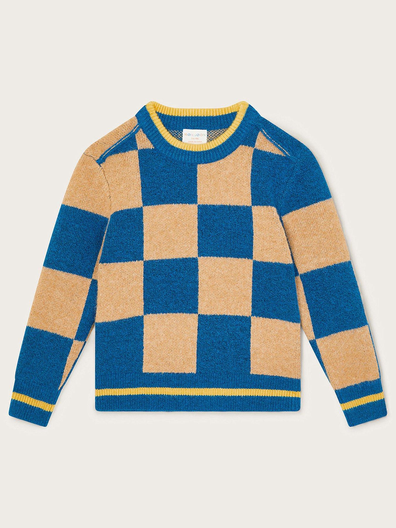 monsoon-boys-checkerboard-knit-jumper-blue