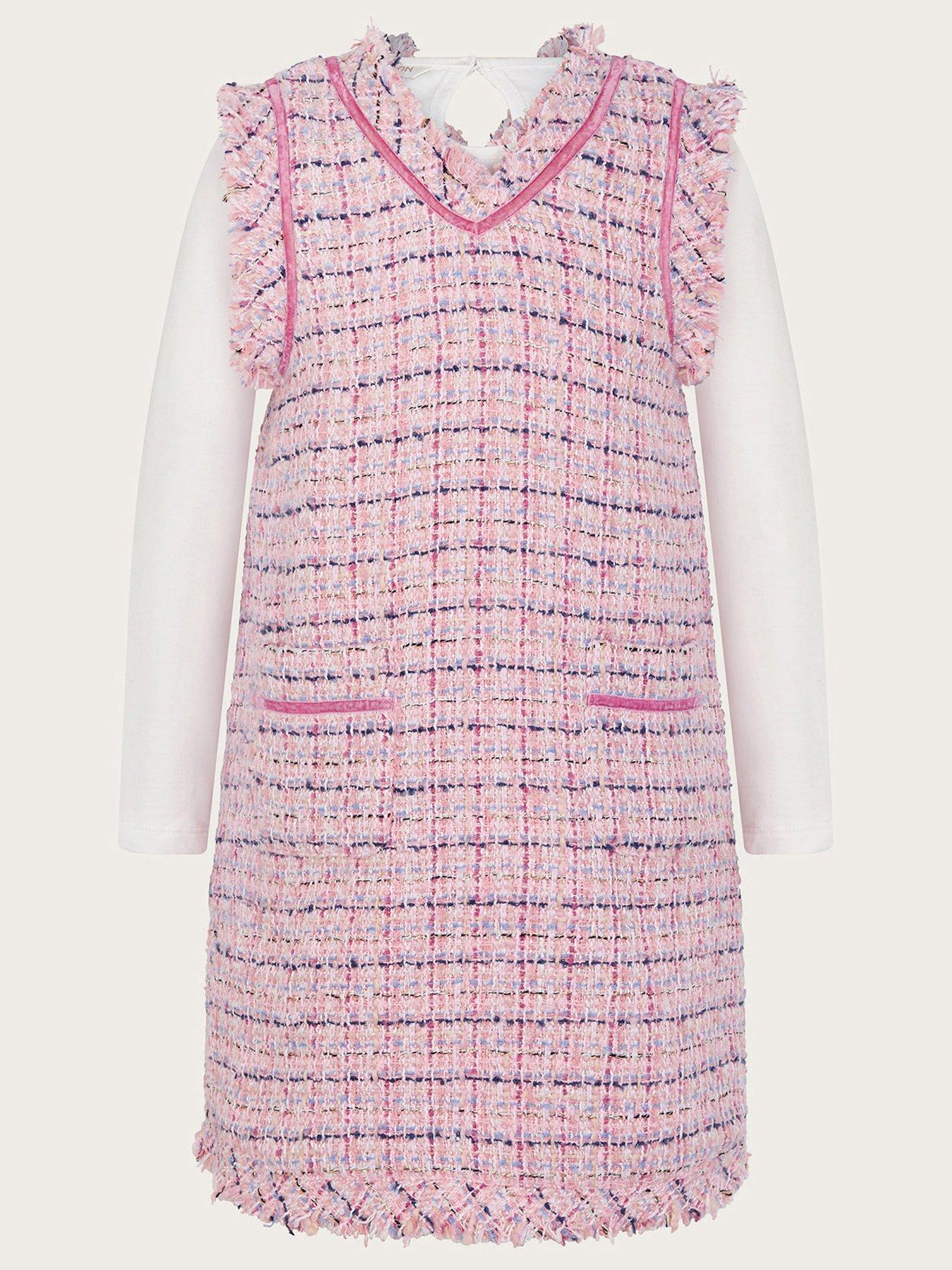 monsoon-girls-tweed-pinafore-dress-with-long-sleeve-t-shirt-pinkstillFront