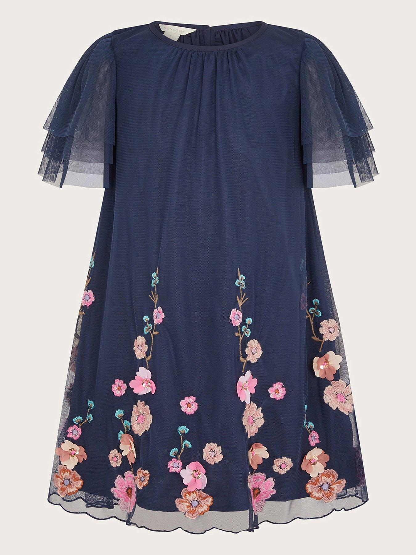 monsoon-girls-3d-petal-embroidered-mesh-dress-navy