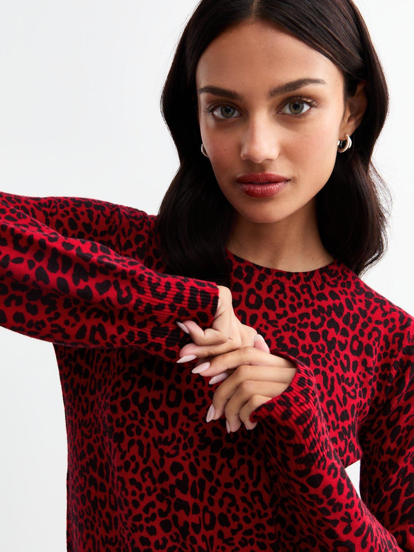 new-look-leopard-fine-knit-jumper-redprintoutfit