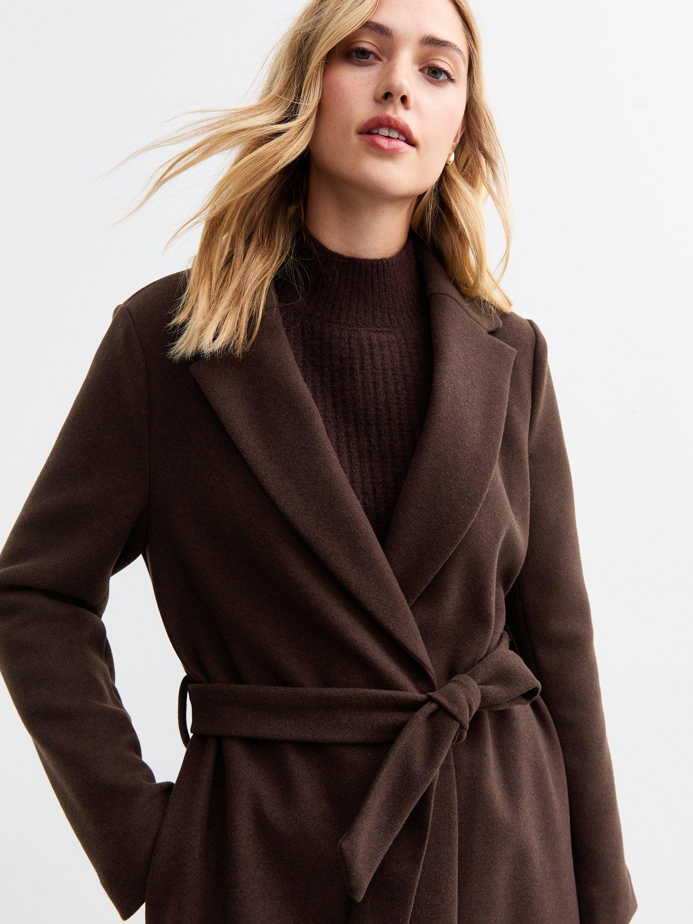 new-look-dark-brown-tailored-unlined-longline-belted-coatoutfit