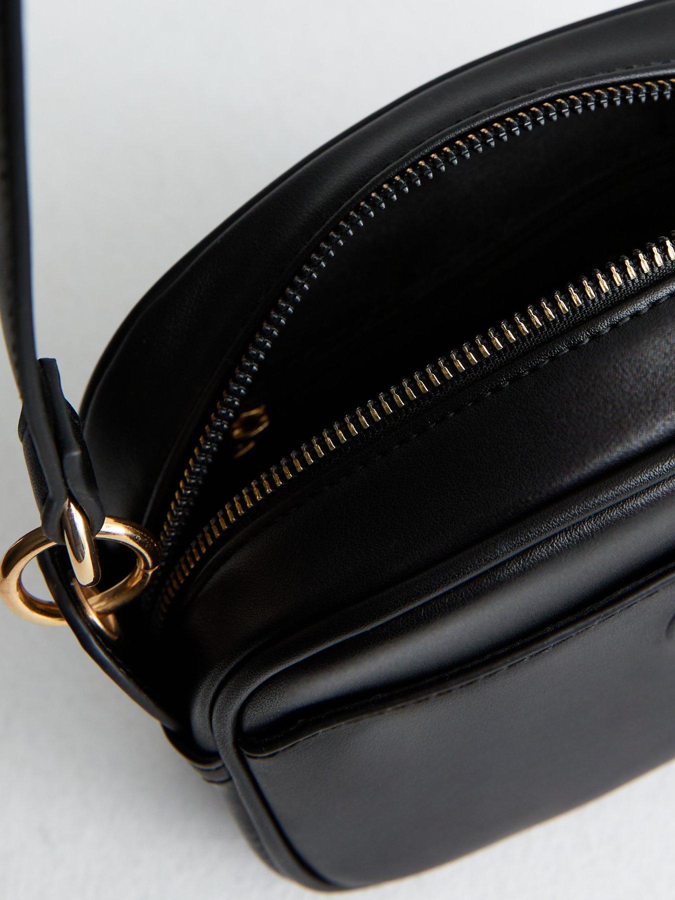 new-look-black-dome-leather-look-crossbody-bagdetail