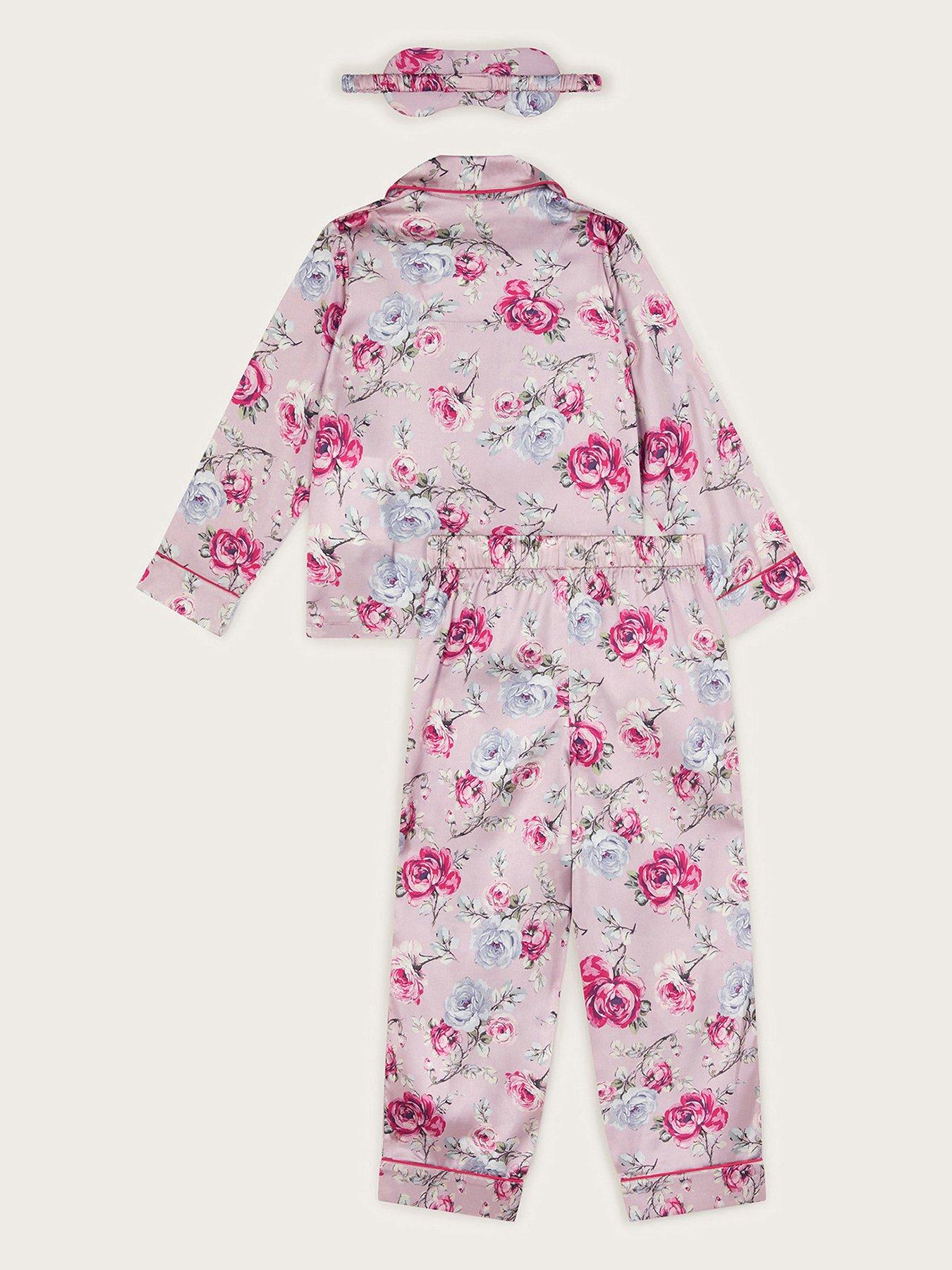 monsoon-girls-satin-rose-print-pyjama-set-pinkback