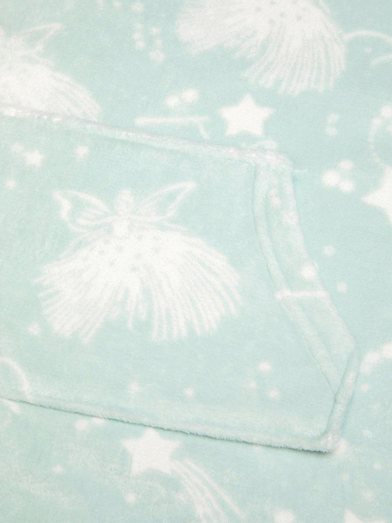 monsoon-girls-fleece-fairy-print-blanket-hoodie-greenoutfit