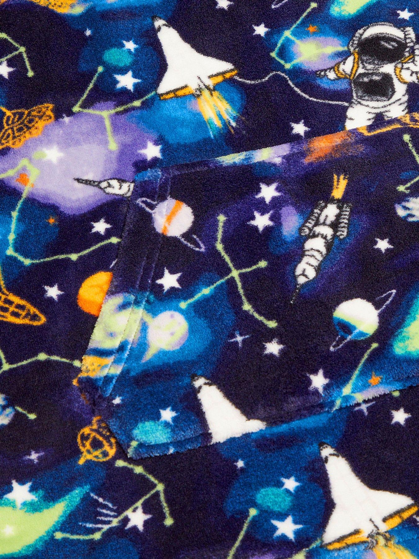 monsoon-kids-unisex-fleece-space-print-blanket-hoodie-blueoutfit