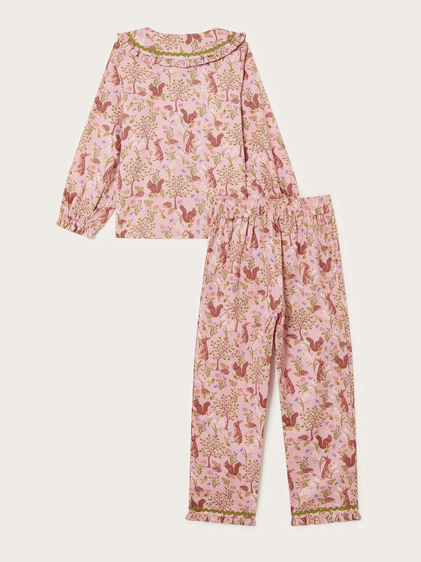 monsoon-girls-woodland-pyjama-set-pinkback