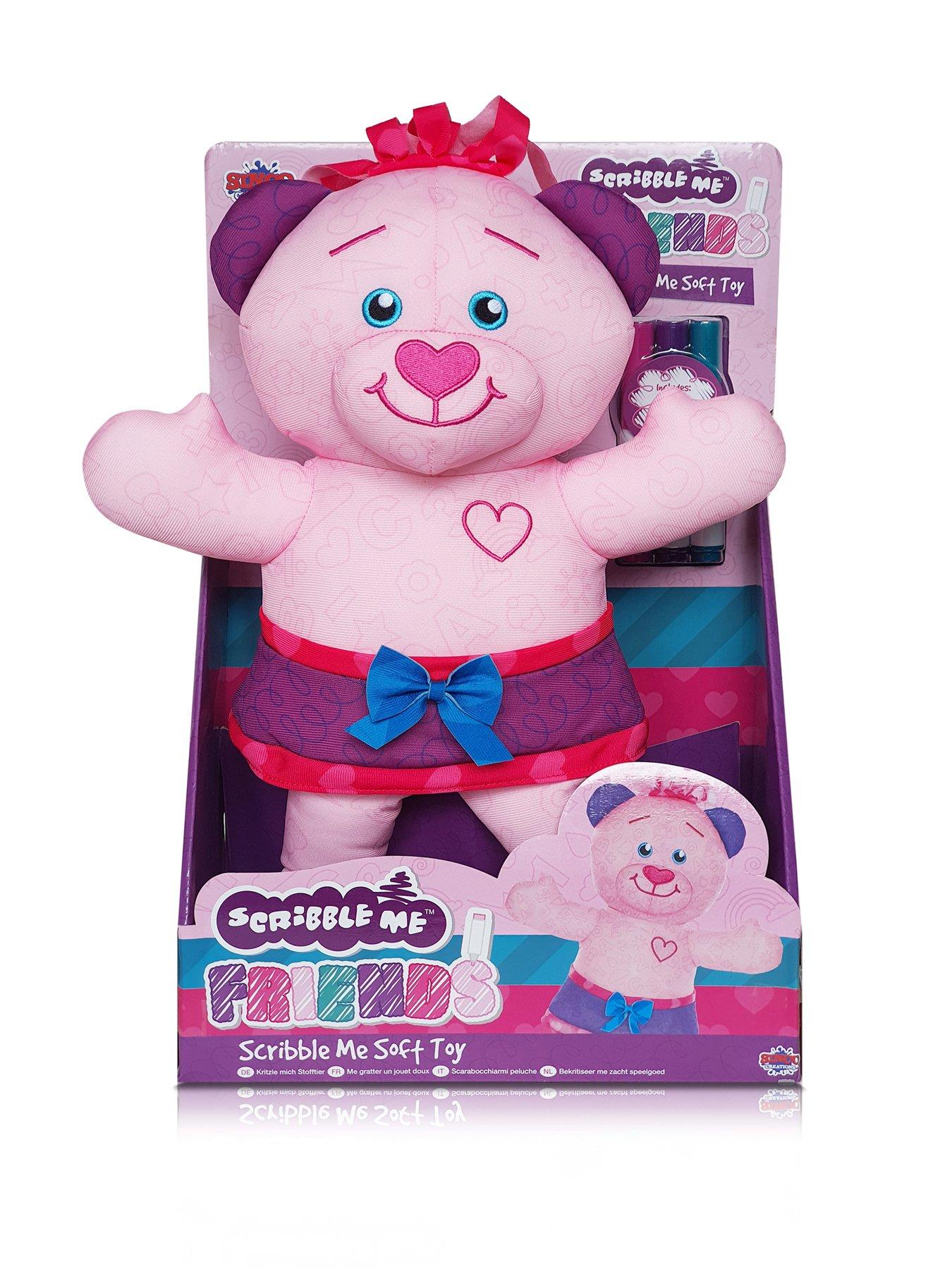 Image 2 of 6 of Scribble&nbsp;Me Friends&nbsp;Bear&nbsp;including Washable&nbsp;Pens