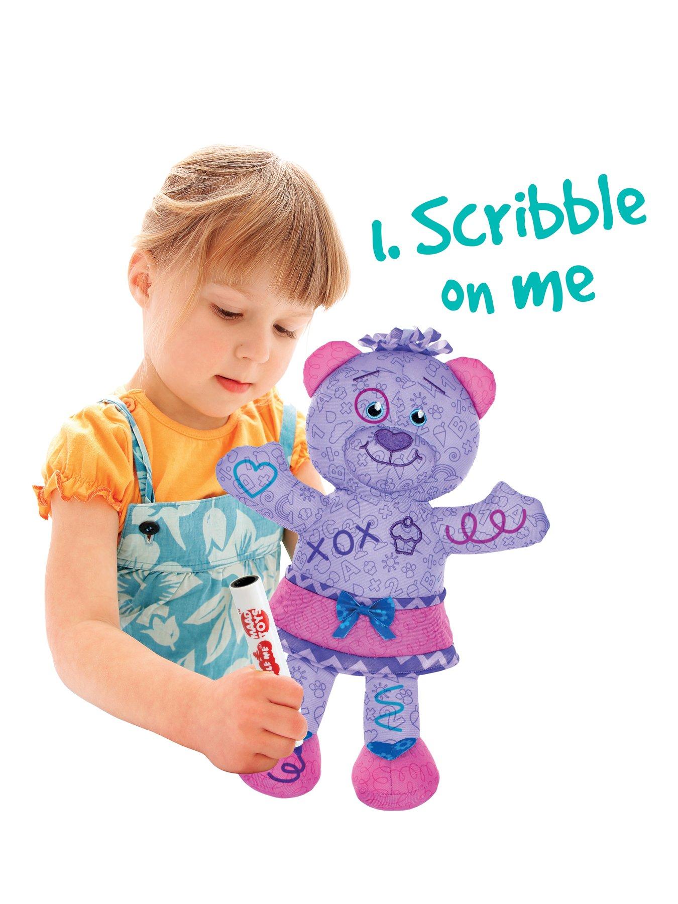 Image 4 of 6 of Scribble&nbsp;Me Friends&nbsp;Bear&nbsp;including Washable&nbsp;Pens