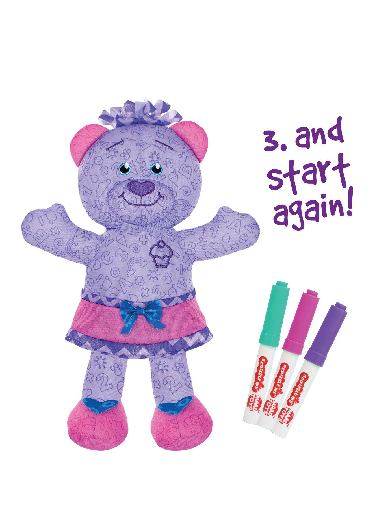 Image 6 of 6 of Scribble&nbsp;Me Friends&nbsp;Bear&nbsp;including Washable&nbsp;Pens