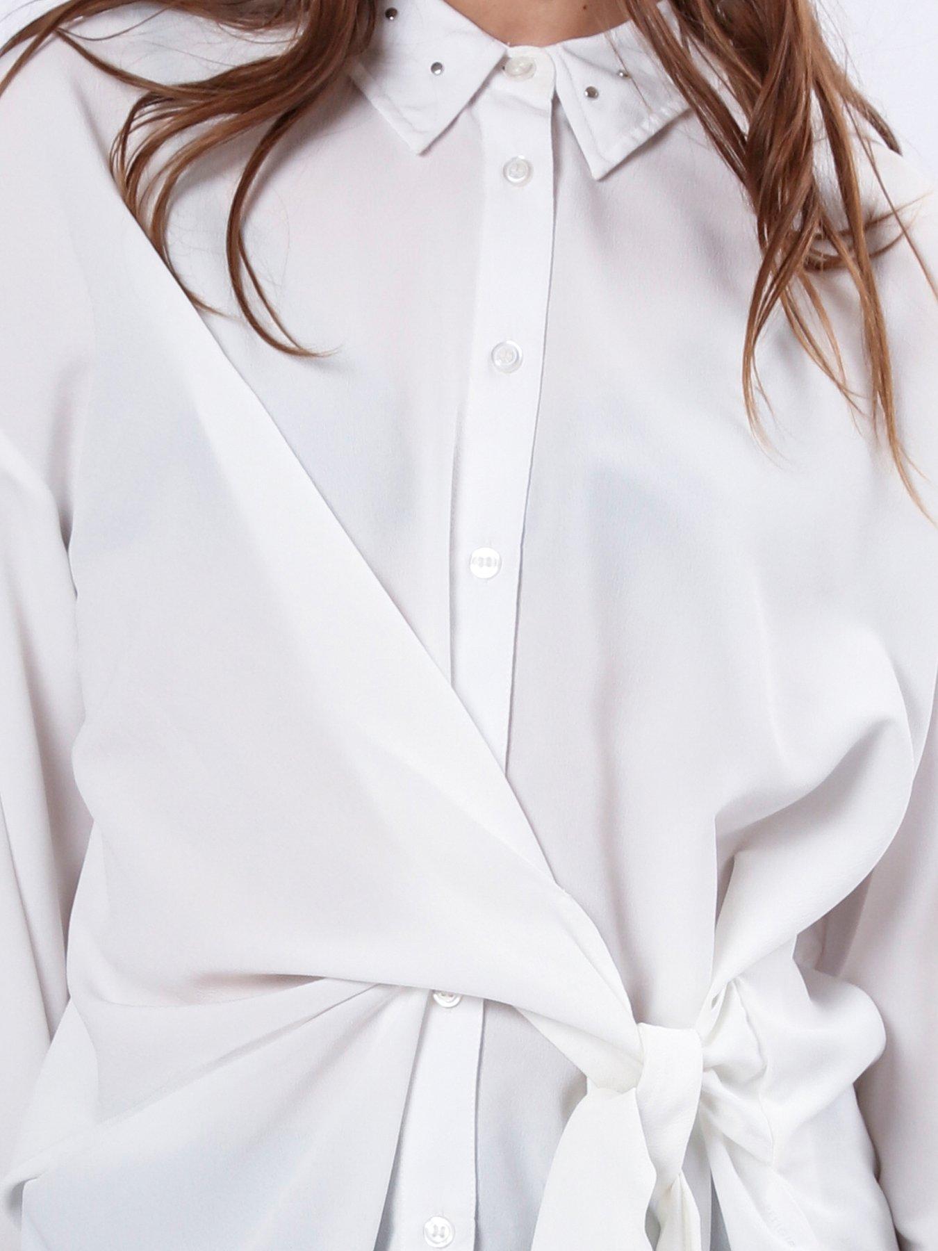 religion-tie-front-prodigy-shirt-with-stud-detail-whitedetail