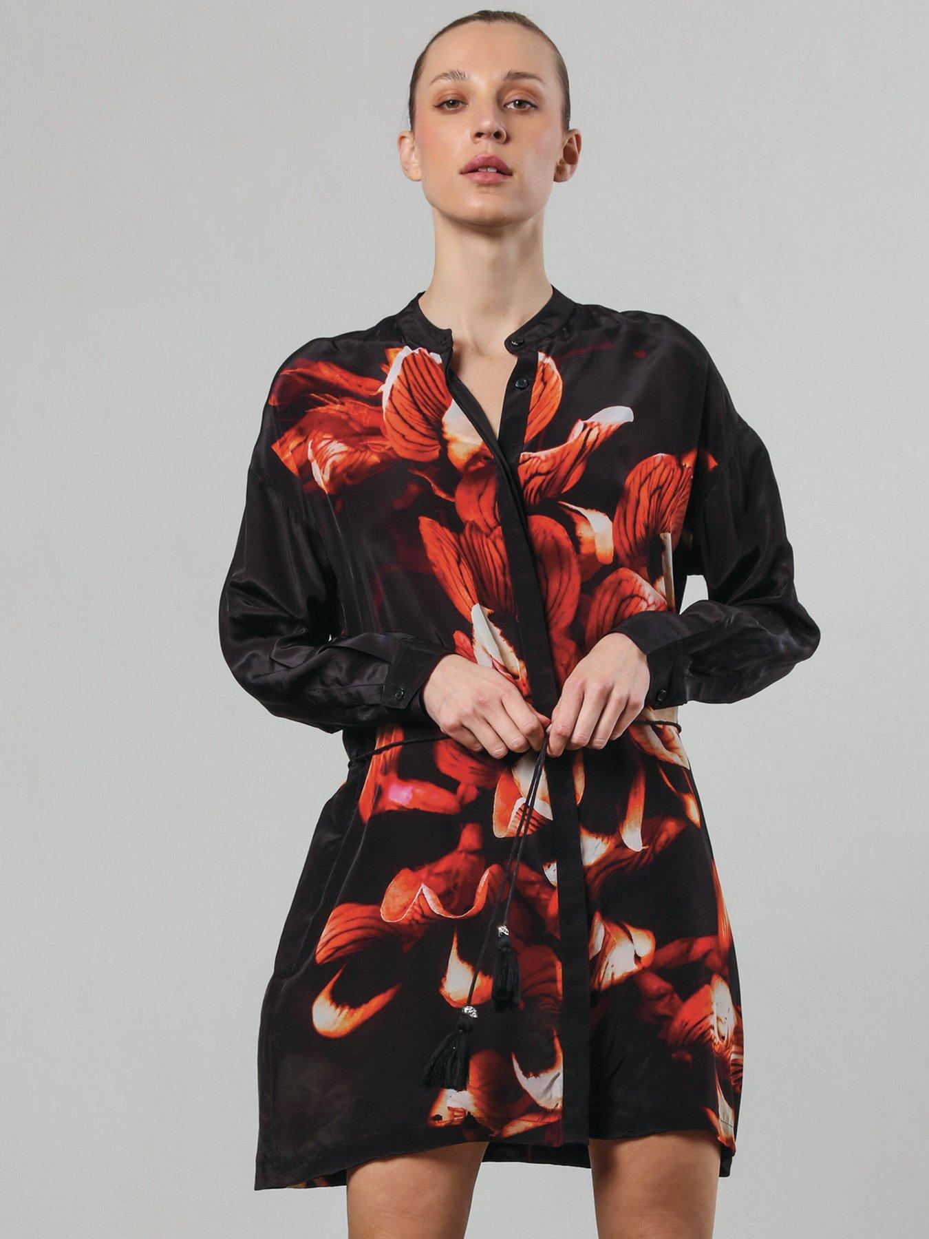 Image 3 of 6 of Religion Long Sleeve Tunic Dress - Black
