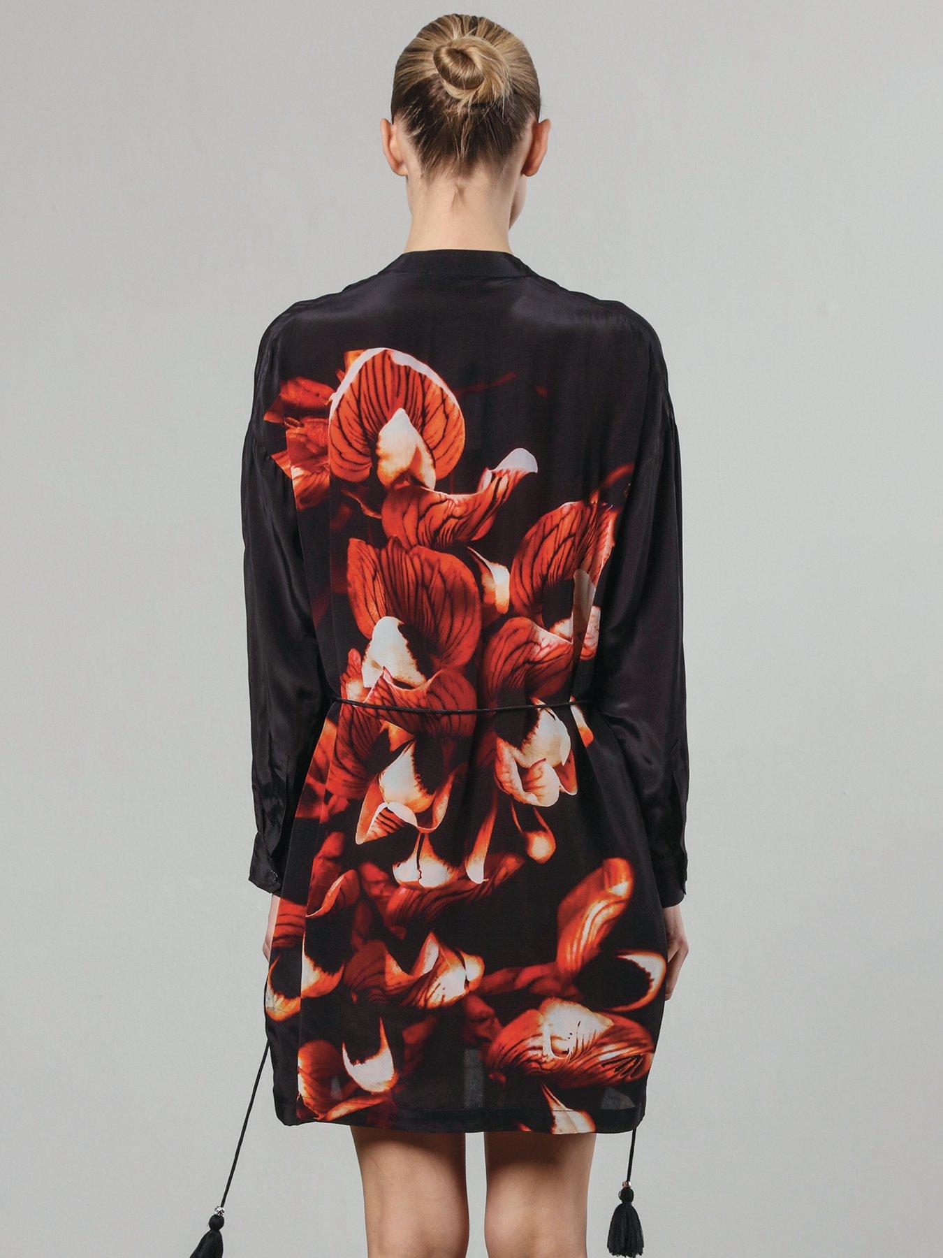 Image 4 of 6 of Religion Long Sleeve Tunic Dress - Black