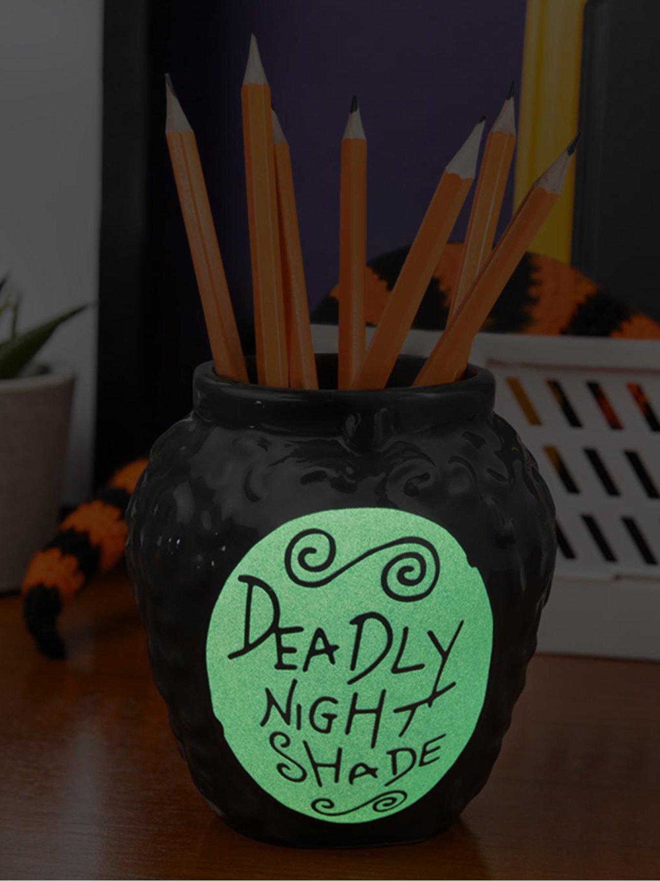 nightmare-before-christmas-deadly-nightshade-pen-and-plant-pot-officially-licensed-nightmare-before-christmas-disney-merchandise-glow-in-the-dark-home-deacutecorstillFront