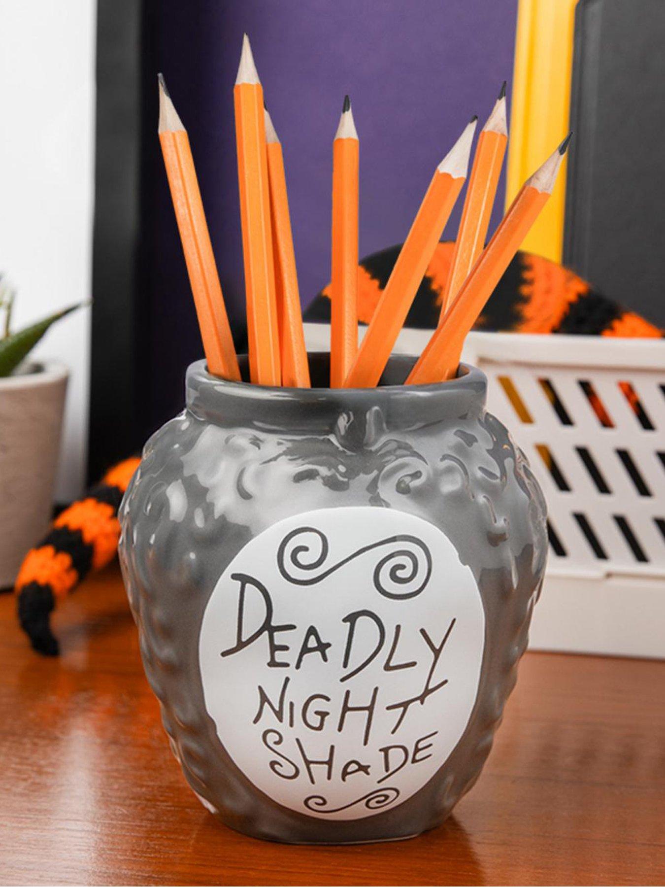 nightmare-before-christmas-deadly-nightshade-pen-and-plant-pot-officially-licensed-nightmare-before-christmas-disney-merchandise-glow-in-the-dark-home-deacutecorback