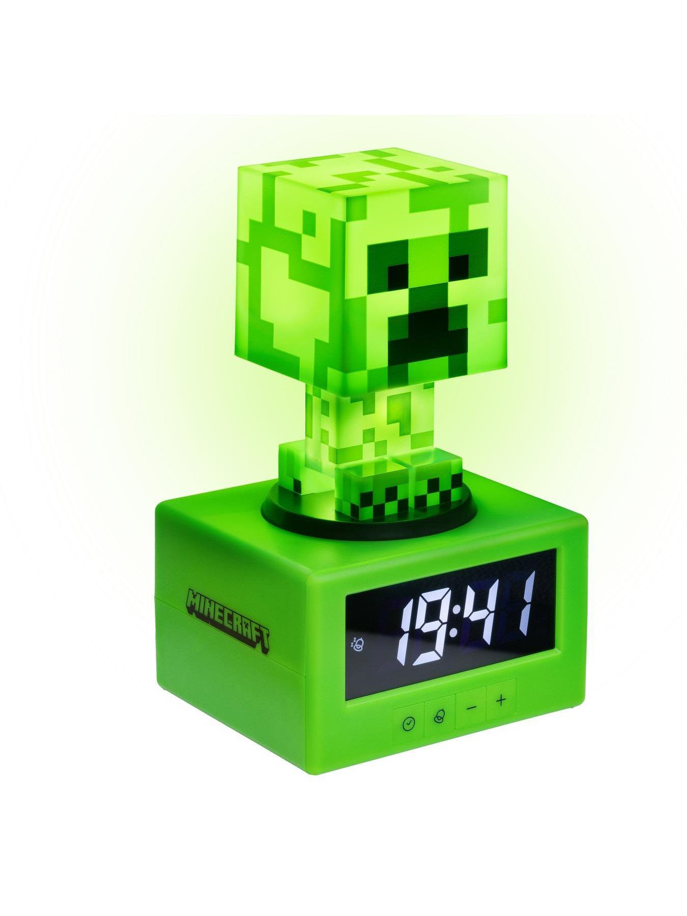 minecraft-creeper-icon-alarm-clock-officially-licensed-minecraft-digital-clock-with-night-light-snooze-function-for-gamers-portable-and-battery-poweredoutfit