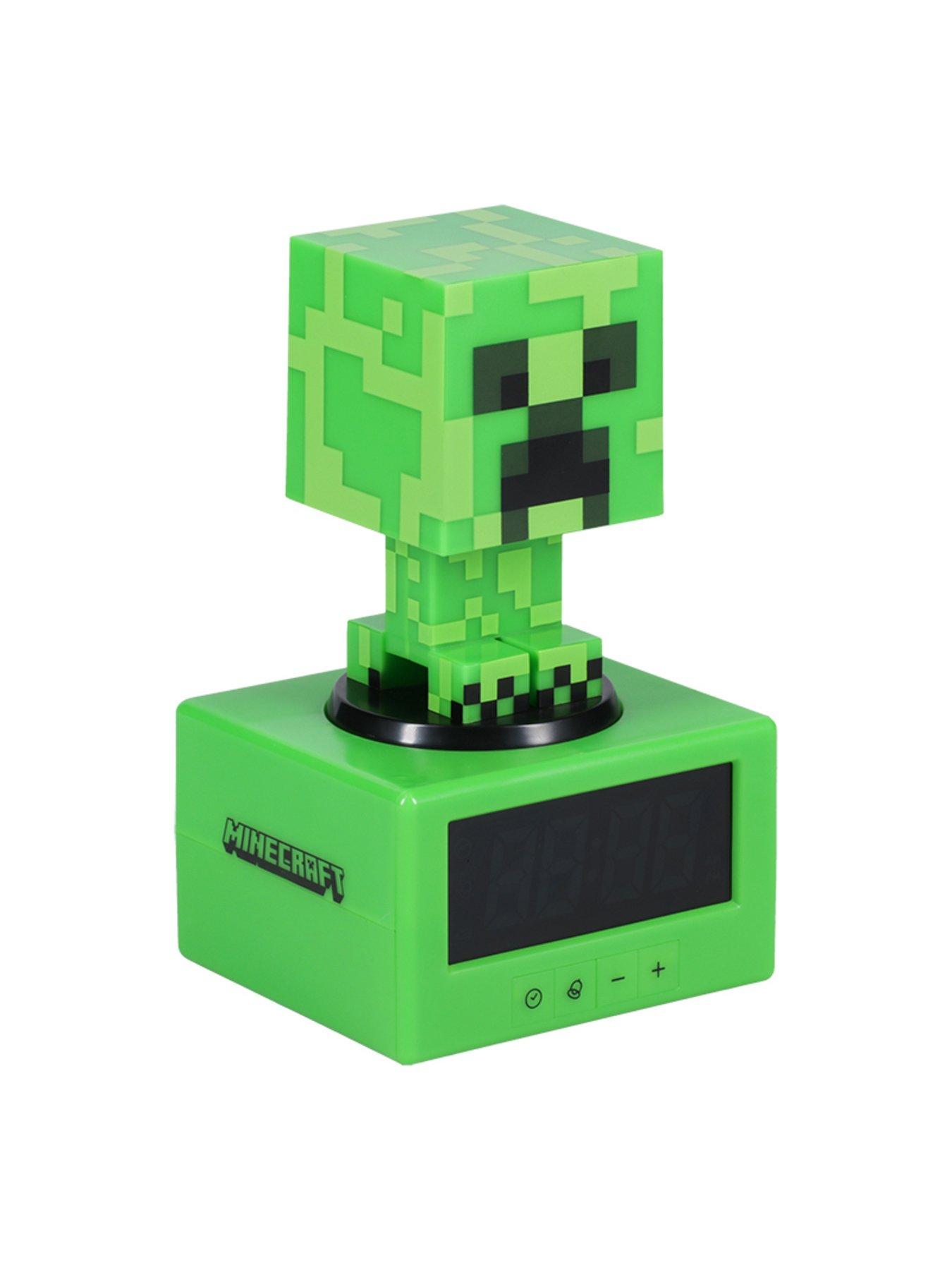 minecraft-creeper-icon-alarm-clock-officially-licensed-minecraft-digital-clock-with-night-light-snooze-function-for-gamers-portable-and-battery-powereddetail