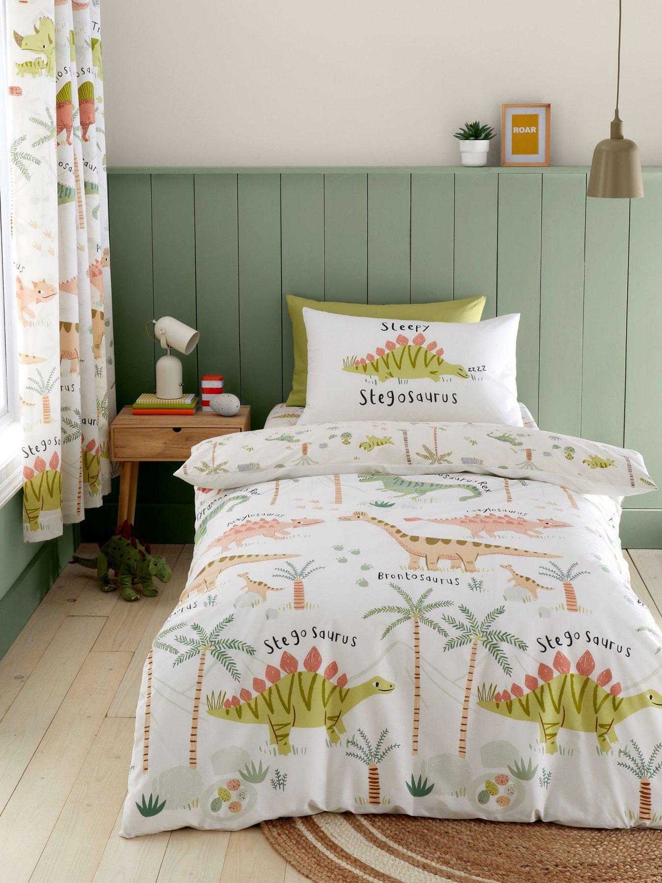 undefined Sleepy Dino Duvet Set- Single - Multi