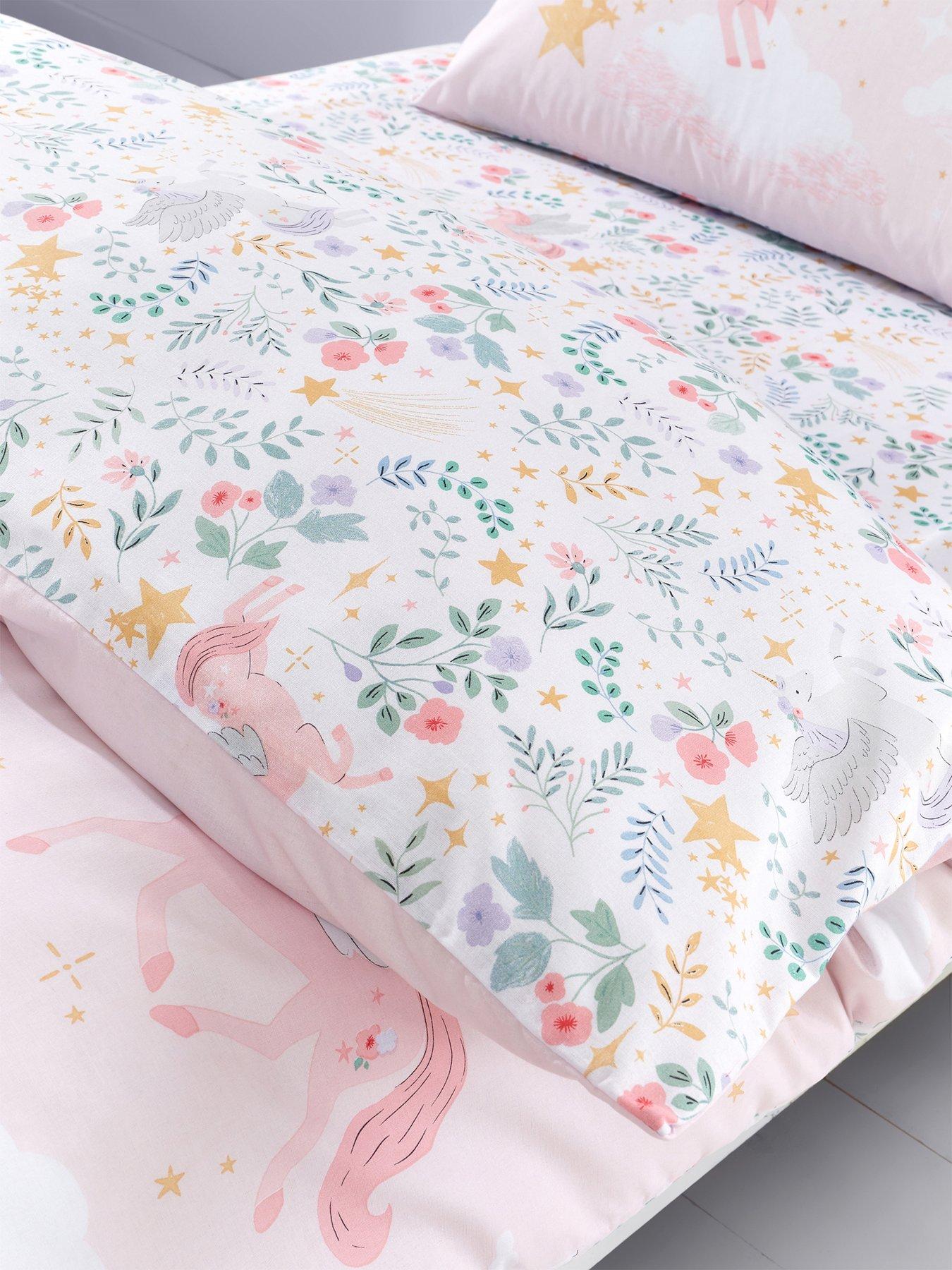 catherine-lansfield-fairytale-unicorn-duvet-set--single-pinkdetail