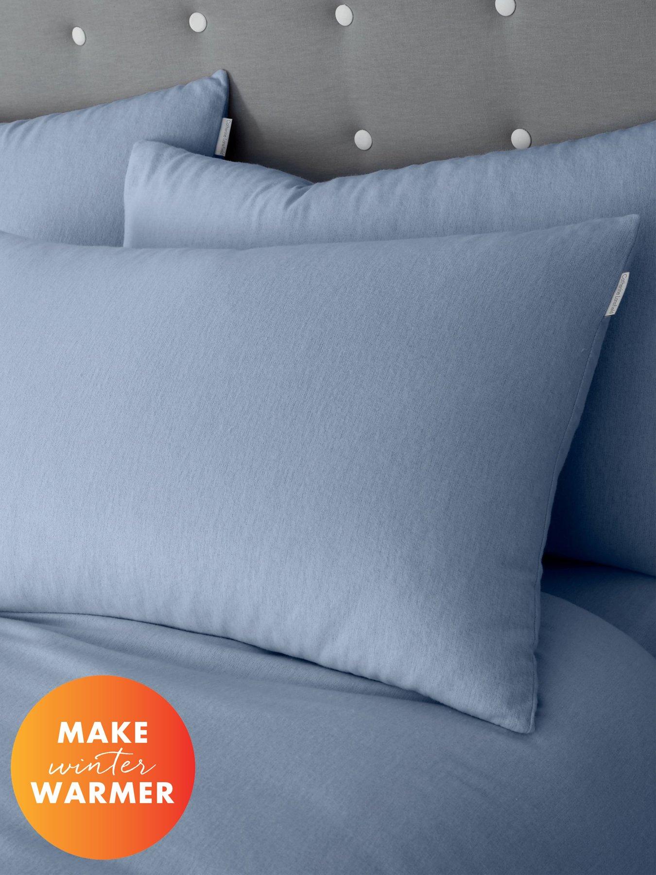 Image 3 of 5 of Catherine Lansfield Brushed 100% Cotton Standard Pillow Case Pair