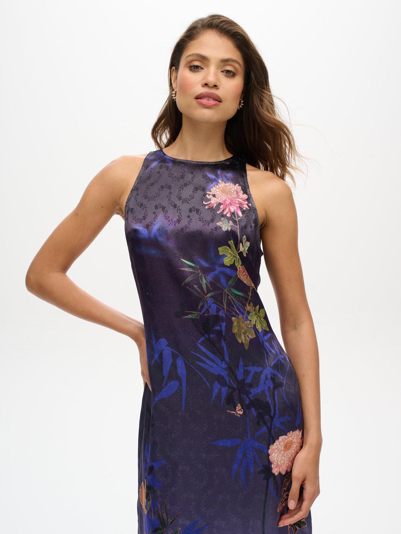 superdry-printed-satin-maxi-dress-navyoutfit