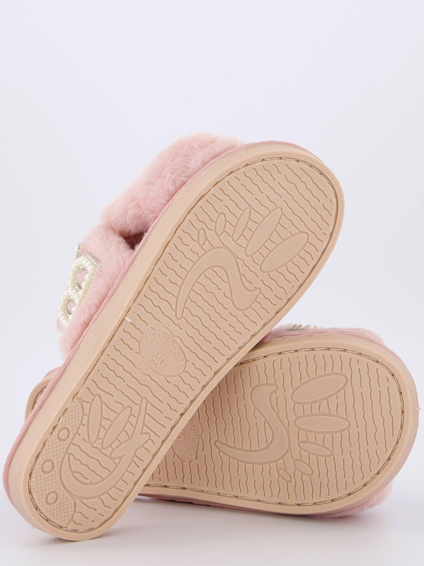 Image 4 of 7 of Raid Sasha Be Mine Bridesquad Slippers - Light Pink