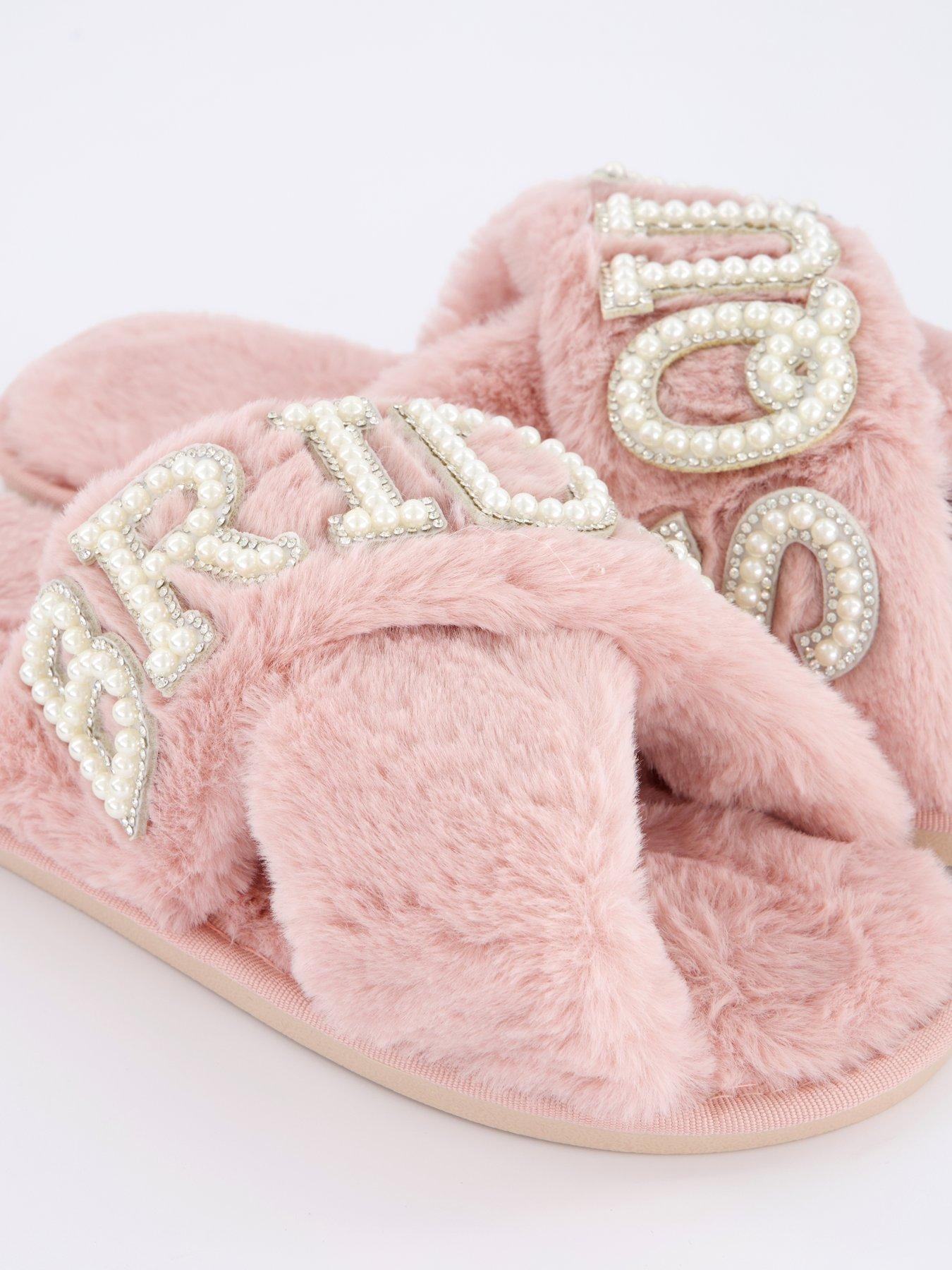 Image 5 of 7 of Raid Sasha Be Mine Bridesquad Slippers - Light Pink