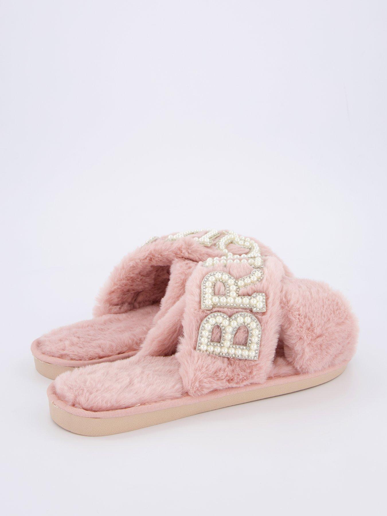 Image 6 of 7 of Raid Sasha Be Mine Bridesquad Slippers - Light Pink