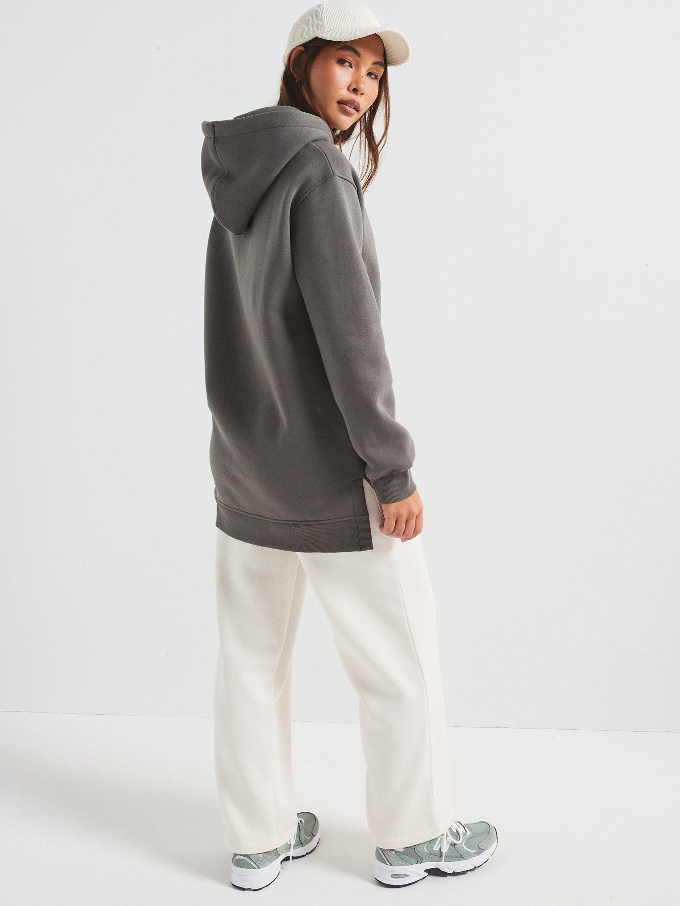 everyday-the-essential-longline-hoodie-with-side-splits-greystillFront