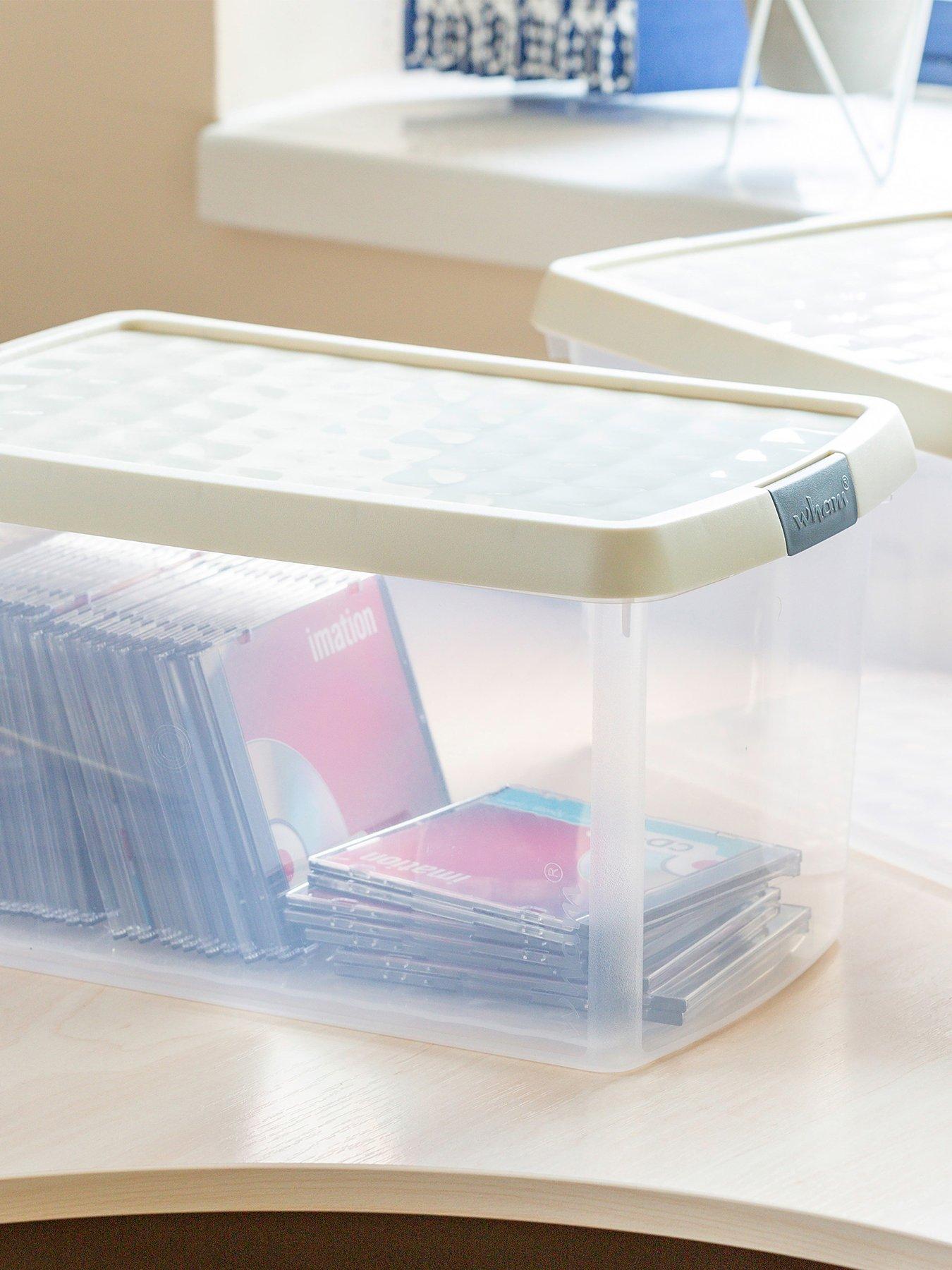 Image of Wham Wham Set of 2 14L Clip Top Rectangular Box  &  Lid